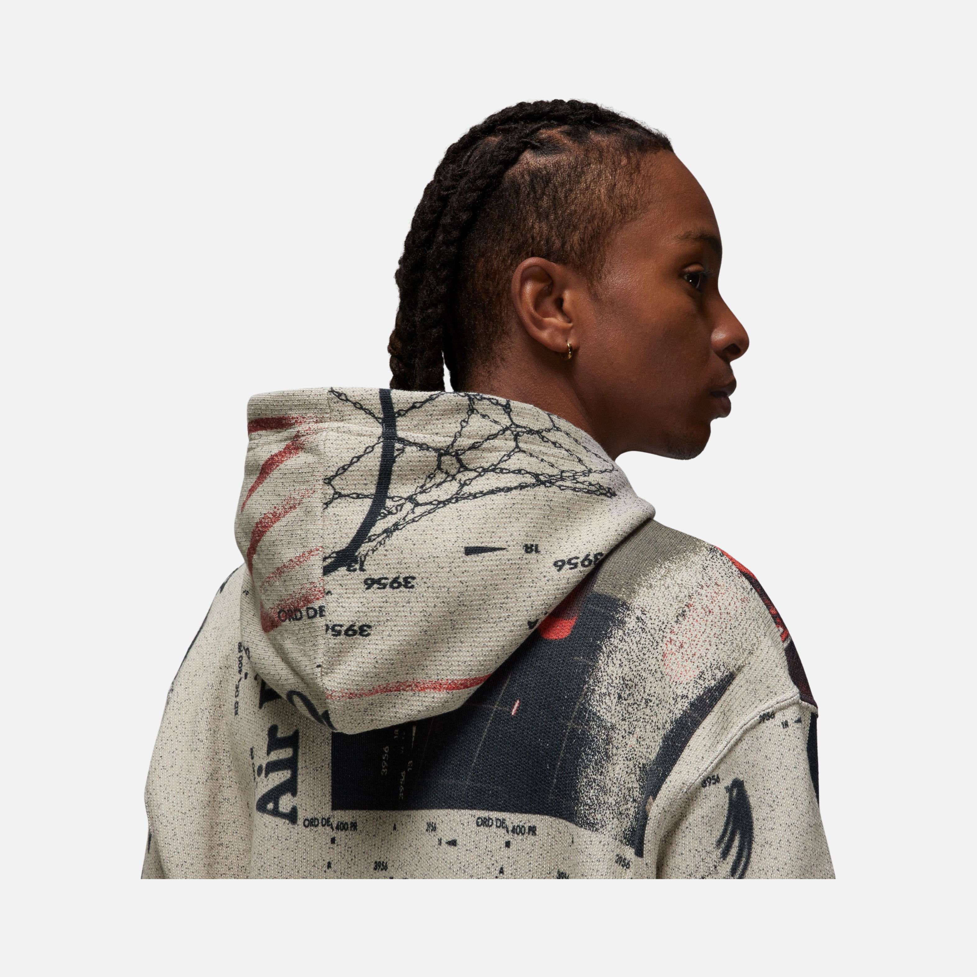 Nike Jordan Flight Heritage Knit Pullover Hoodie Erkek Sweatshirt