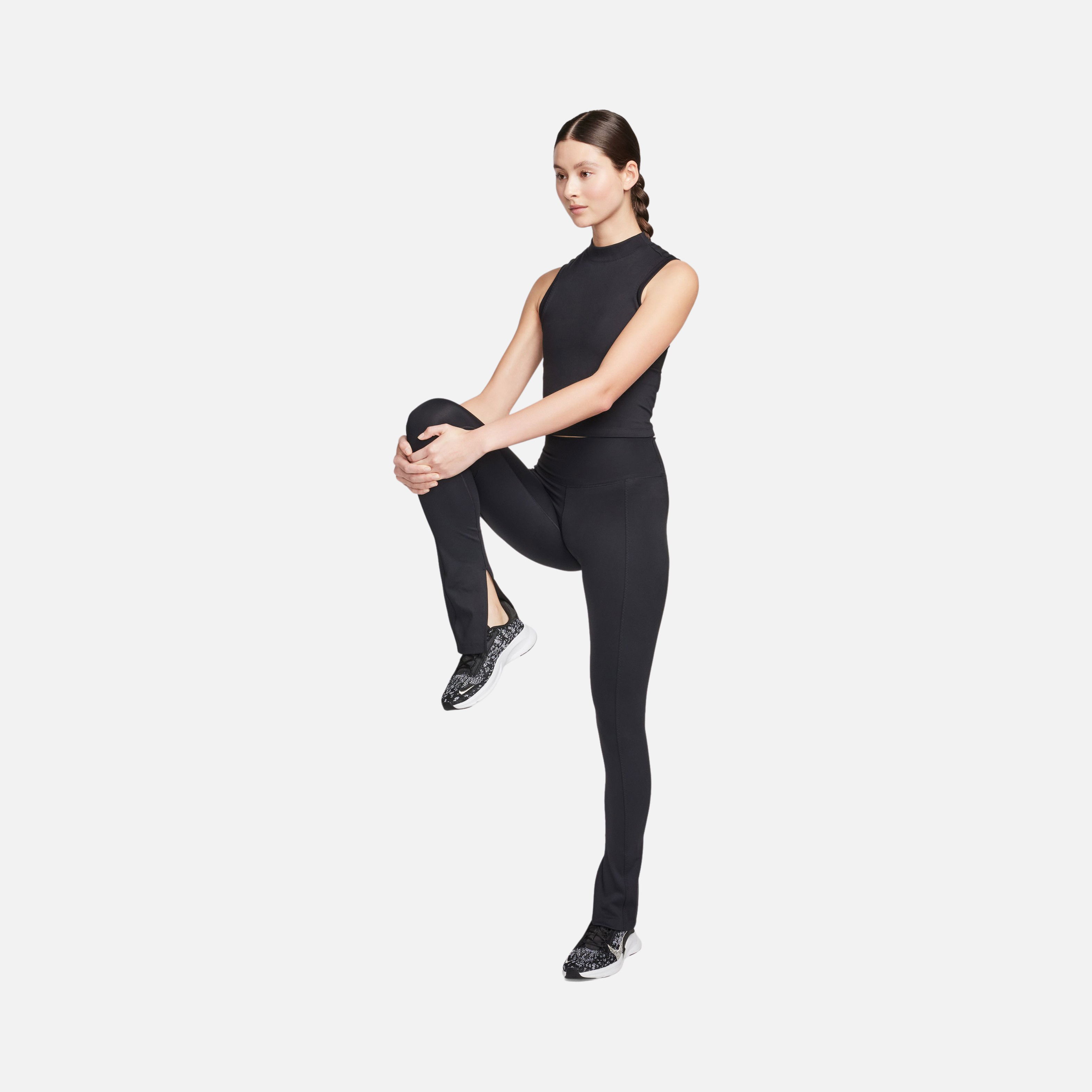 Nike One High-Waisted Full-Length Split-Hem Training Kadın Tayt
