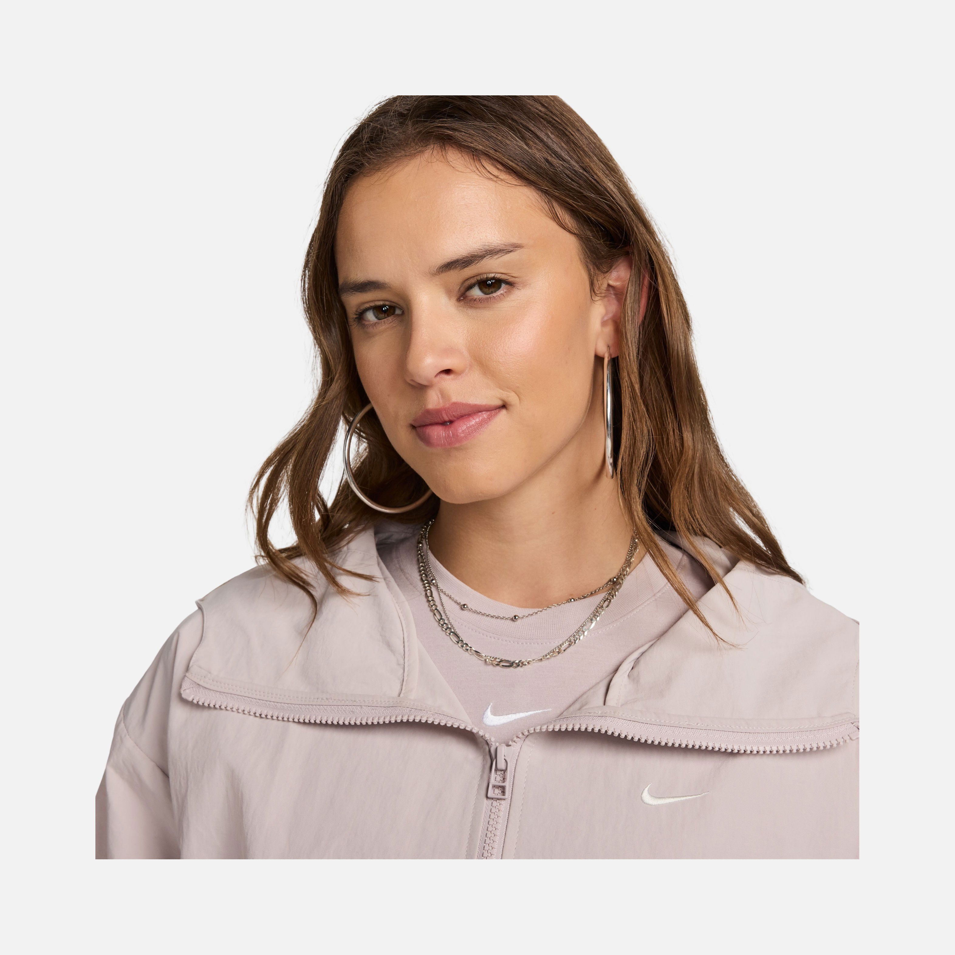 Nike Sportswear Everything Wovens Oversized Full-Zip Hoodie Kadın Ceket