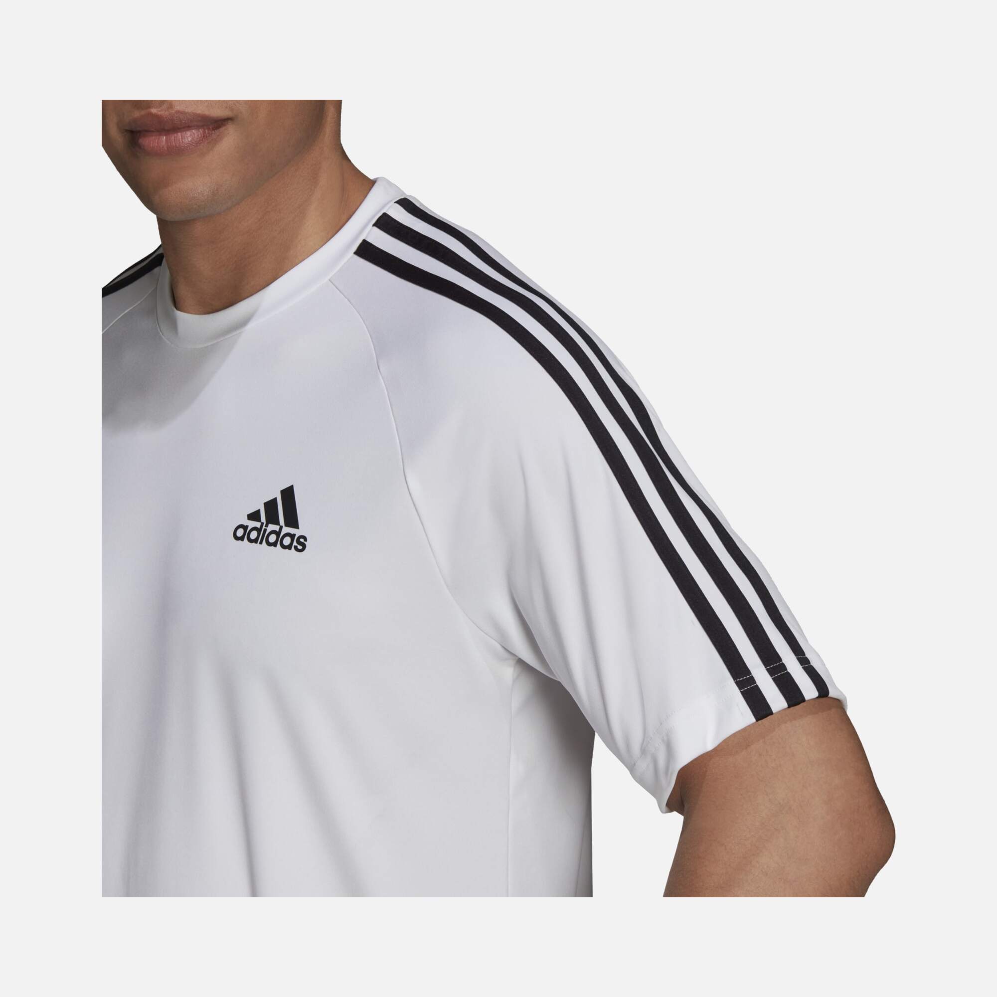 adidas AEROREADY Sereno 3-Stripes Sportswear&Gym Short-Sleeve Erkek Tişört