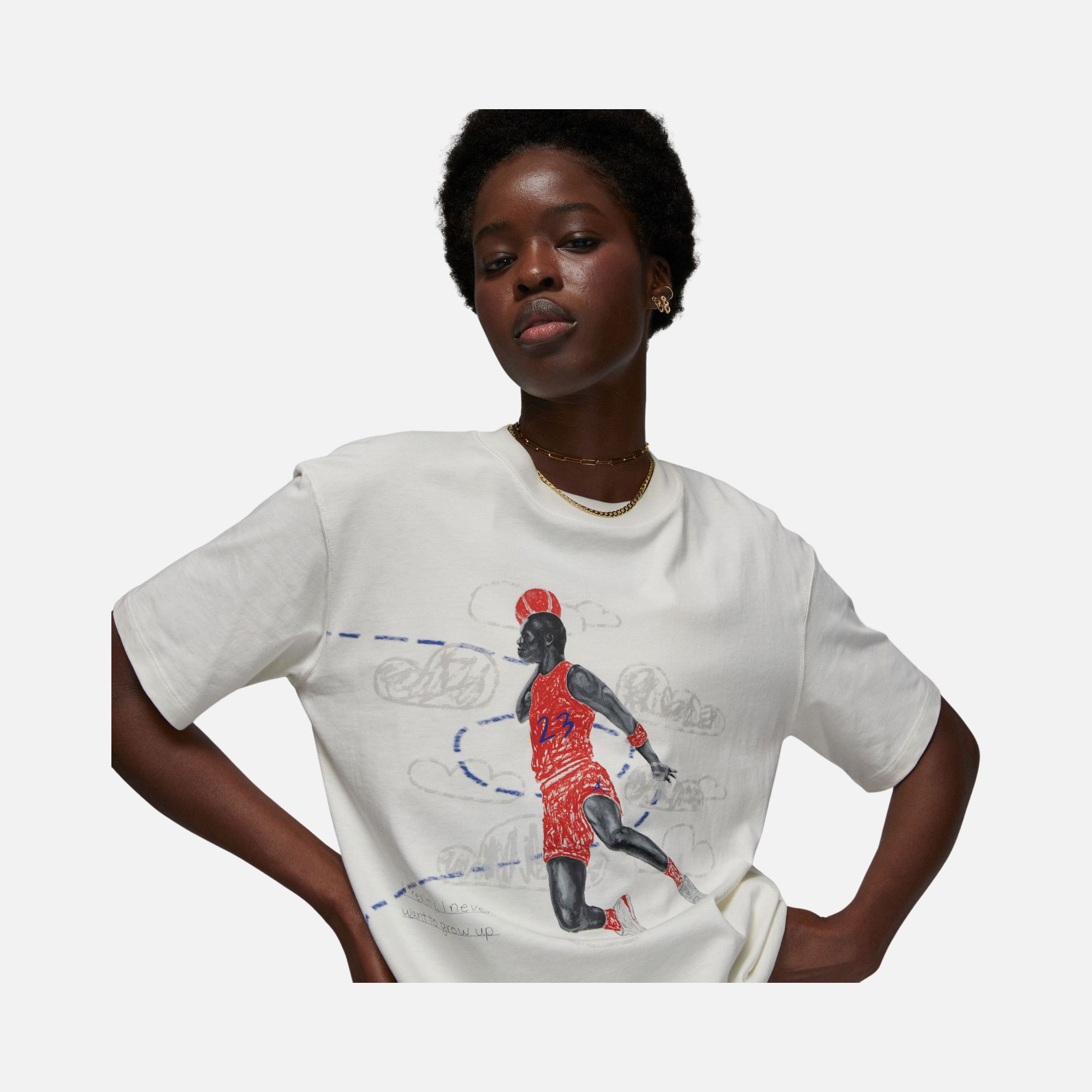 Nike Jordan Artist Series by Parker Duncan Short-Sleeve Kadın Tişört