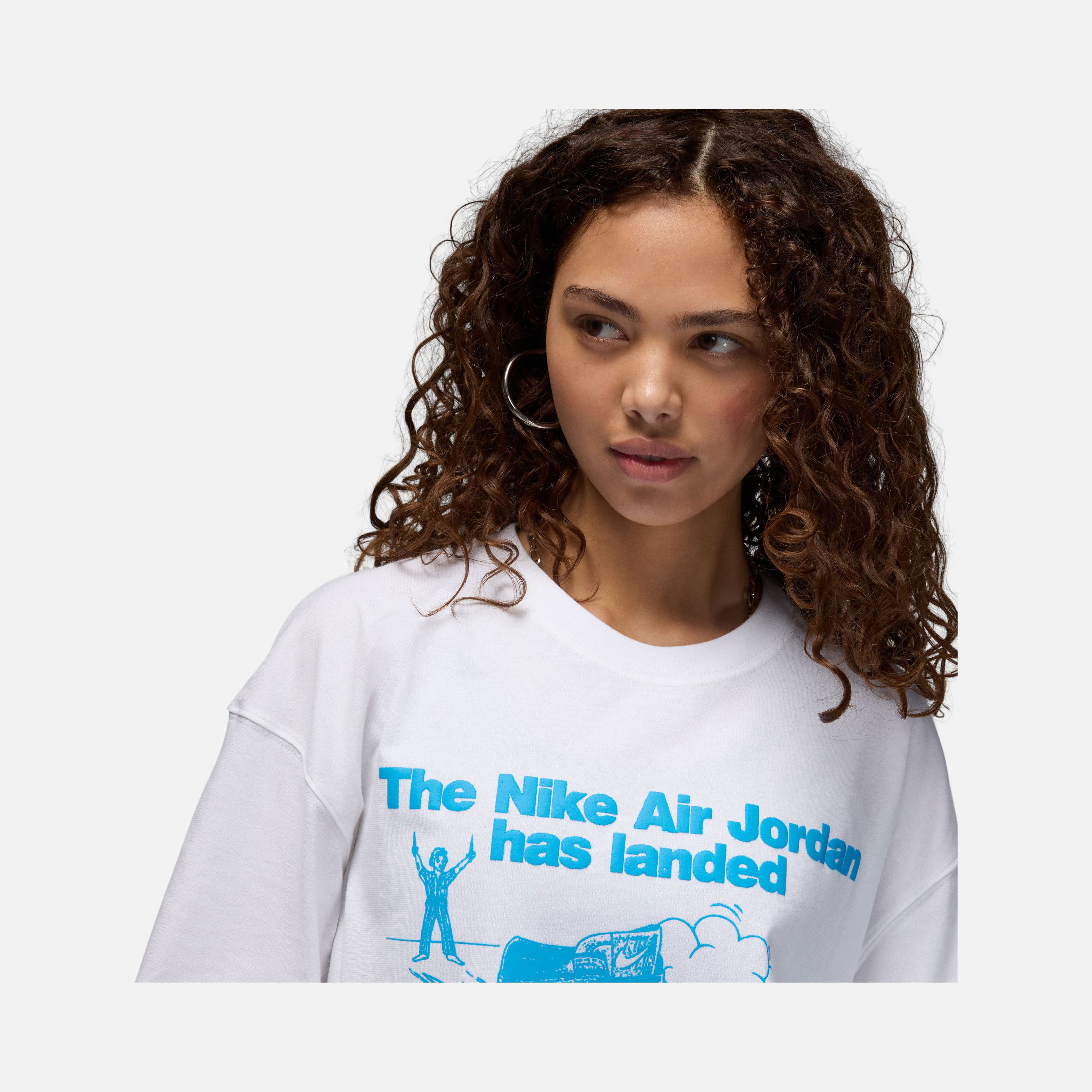 Nike Jordan Brand Sneaker Graphic Oversized Short-Sleeve Kadın Tişört