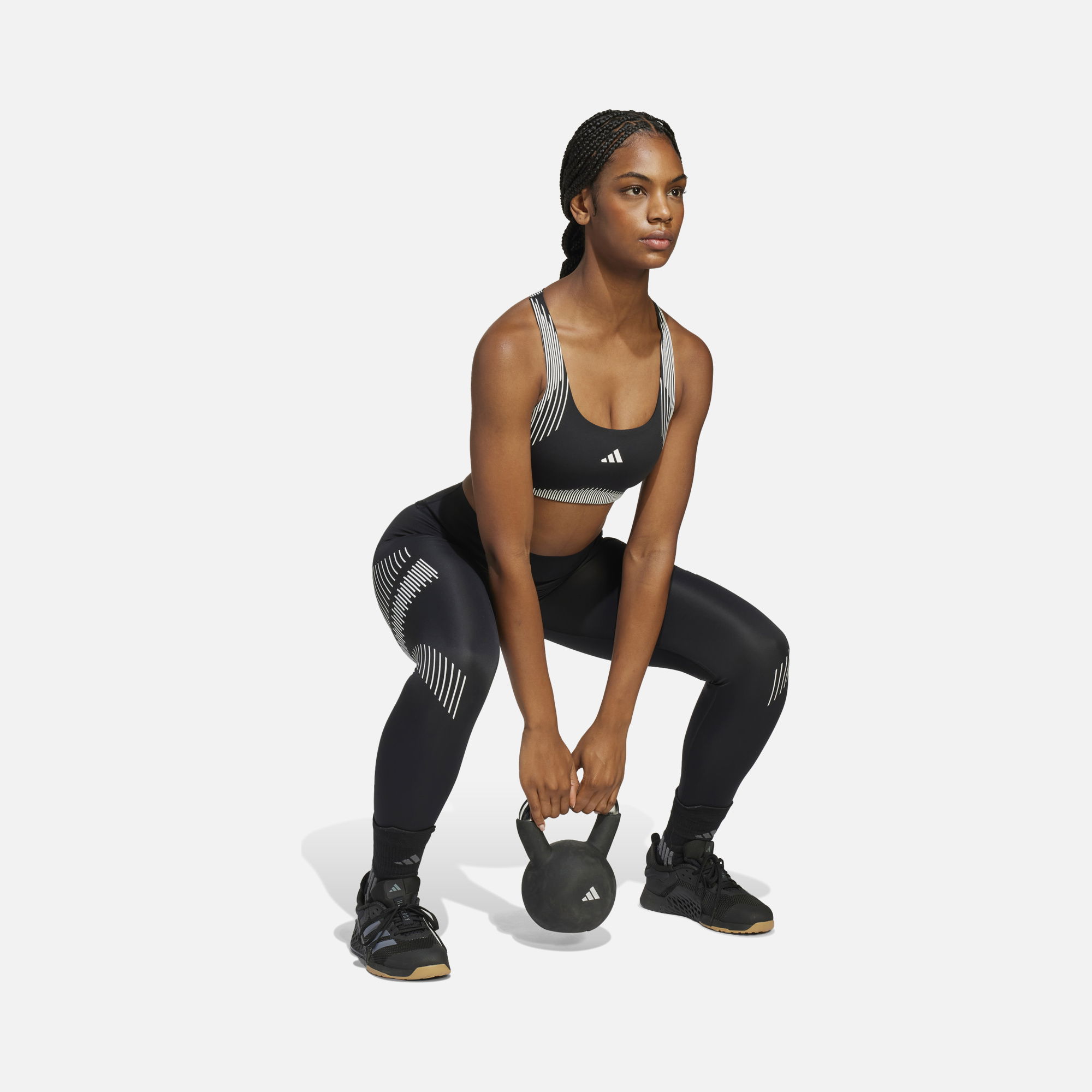 adidas Climacool Optime Power Adimove Fabric & Resiltech Pro Series High-Rise 7/8 Gym & Training Kadın Tayt