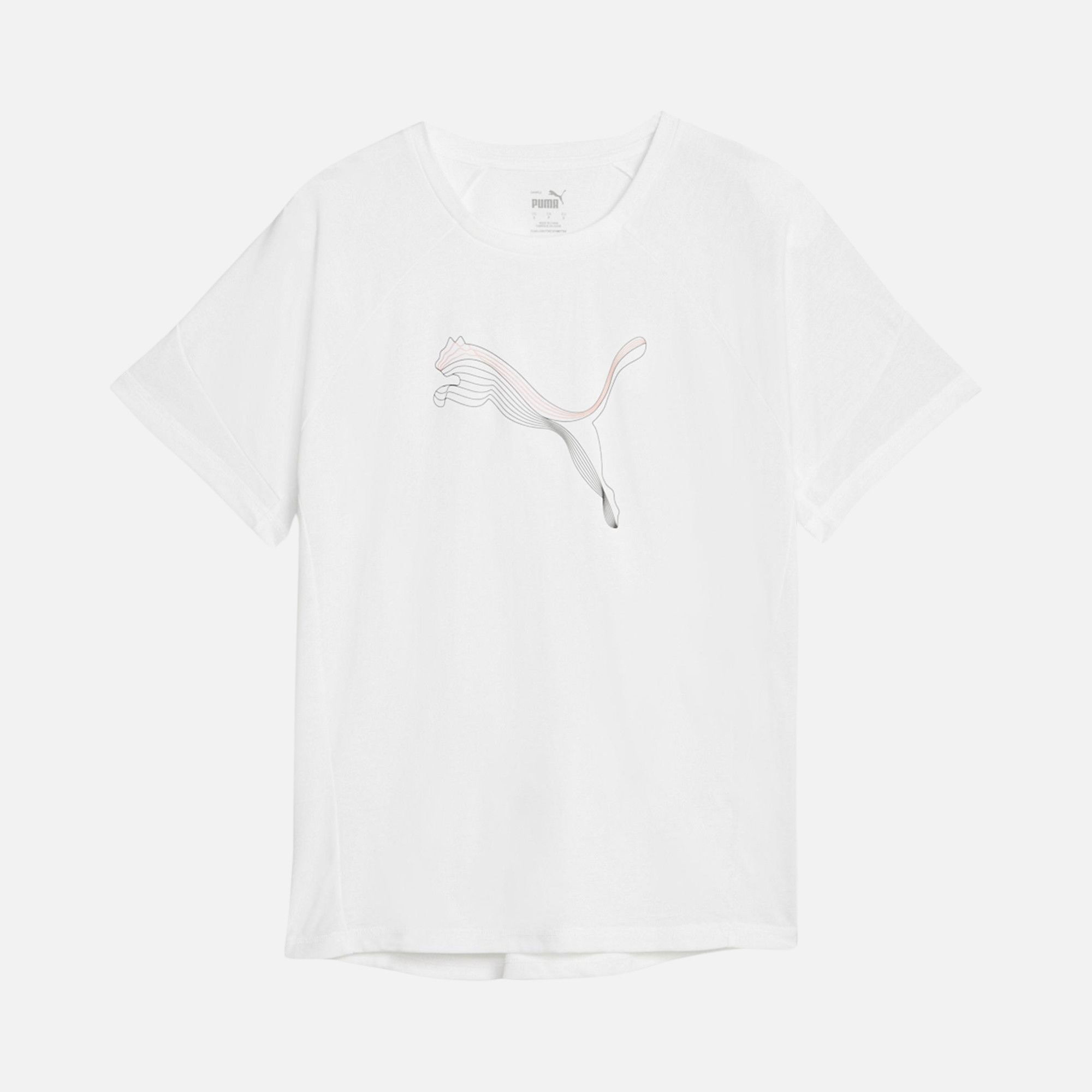 Puma Sportswear Evostripe Logo Short-Sleeve Kadın Tişört