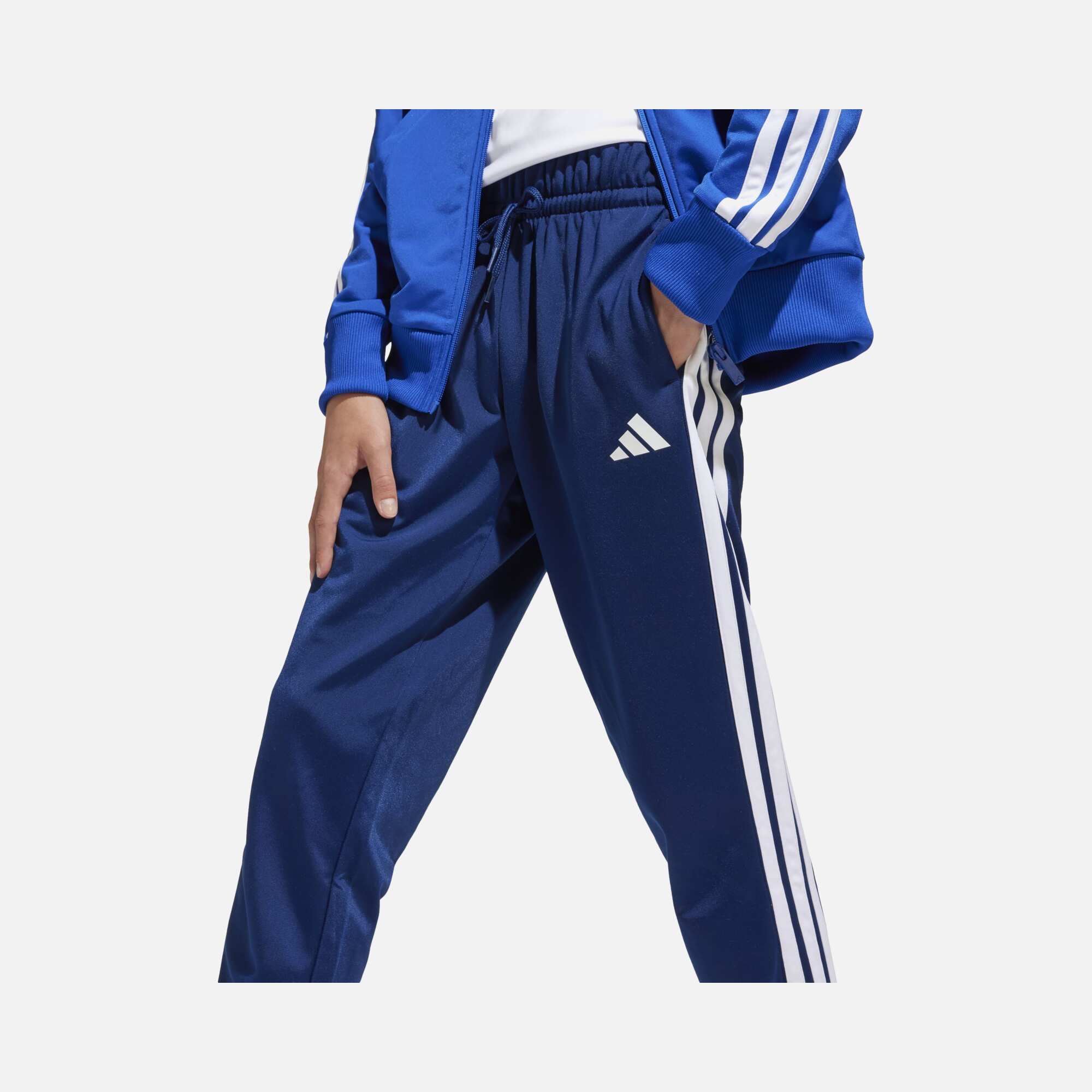 adidas Climacool Sportswear Seasonal Essentials Tiberio 3-Stripes Tricot Regular-Fit Full-Zip Çocuk Eşofman Takımı