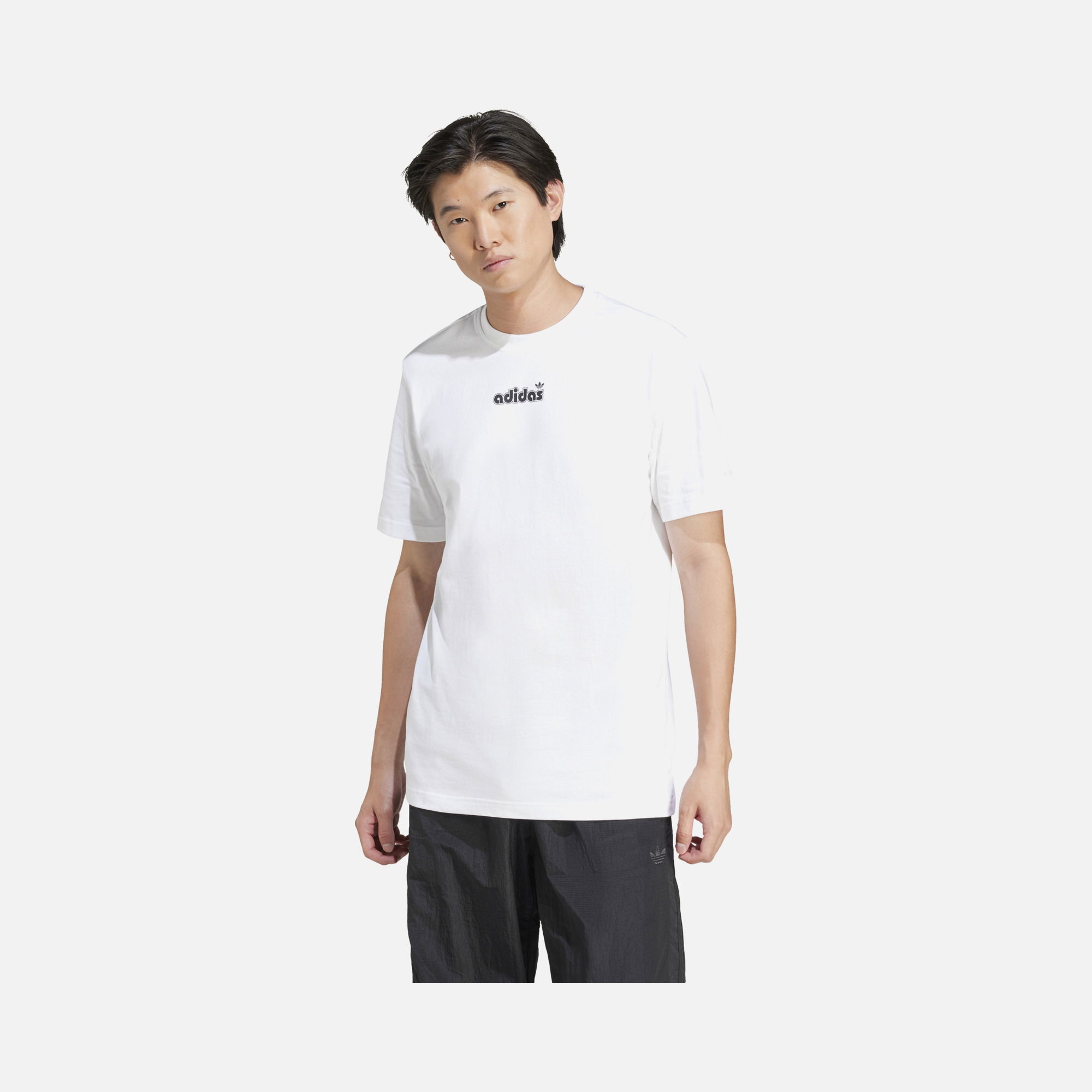 adidas Originals Retro Linear Trefoil Logo Grafix Short-Sleeve Erkek Tişört