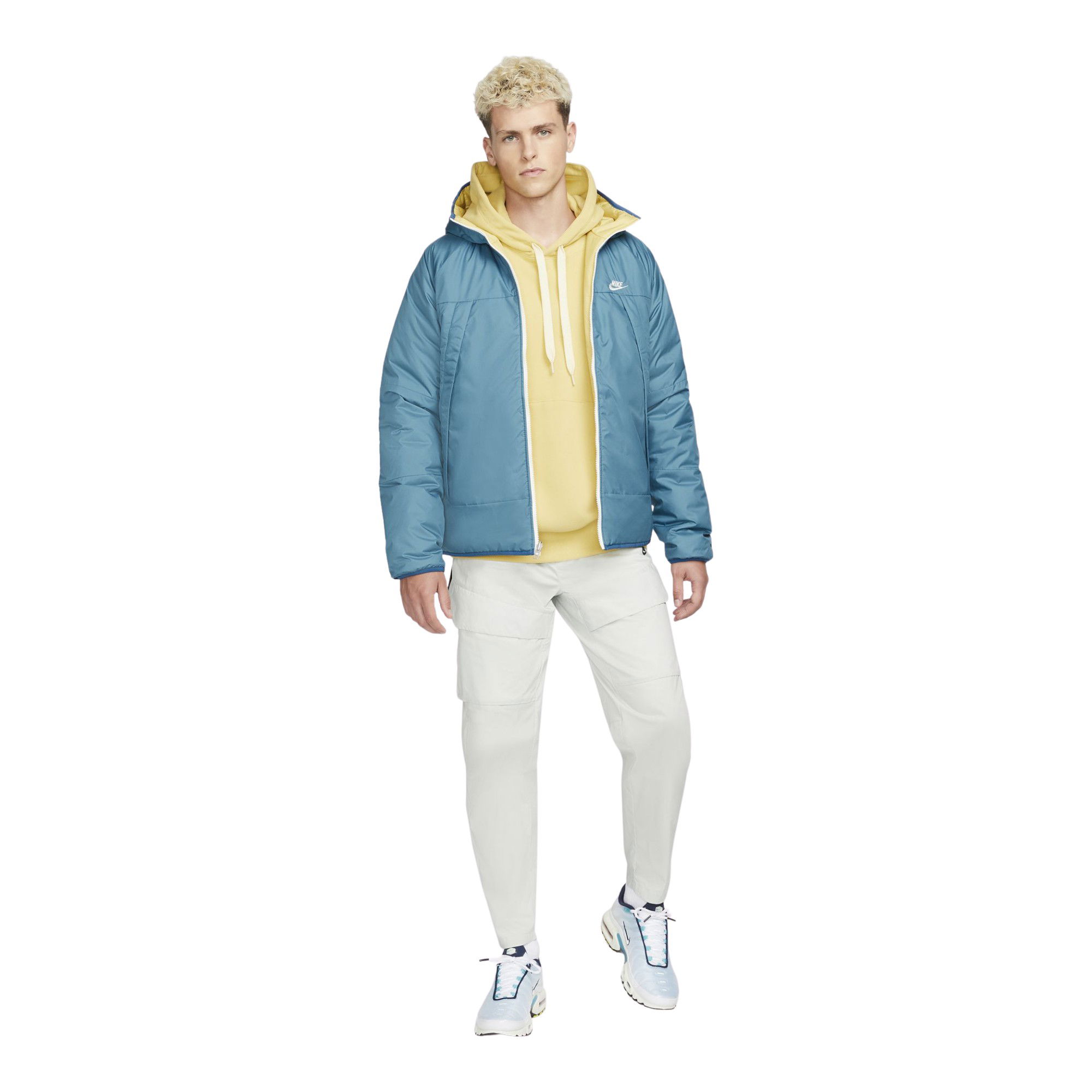 Nike Sportswear Therma-Fit Legacy Reversible Full-Zip Hoodie Erkek Mont