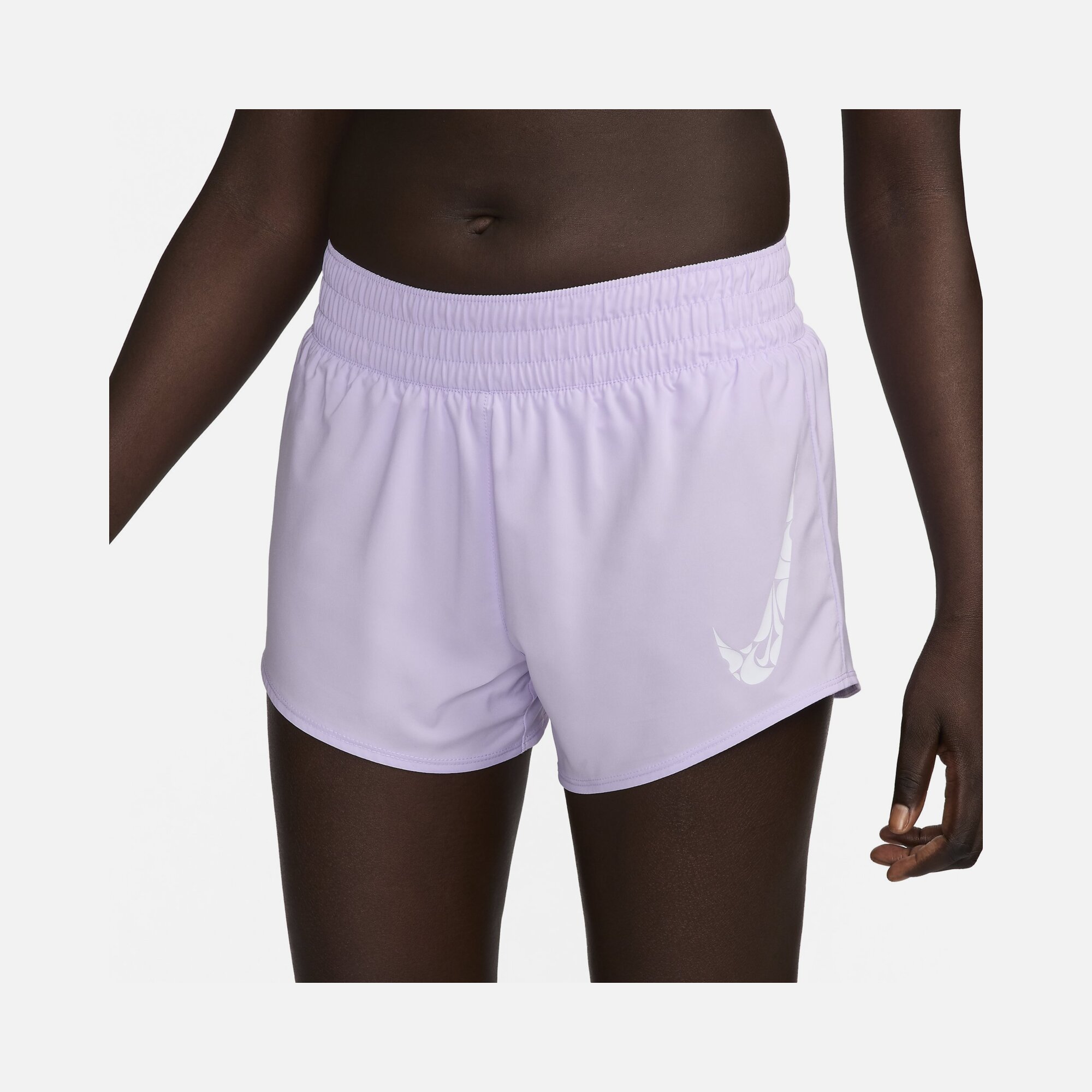 Nike One Swoosh Dri-Fit Mid-Rise 8cm (approx.) Brief-Lined Running Kadın Şort