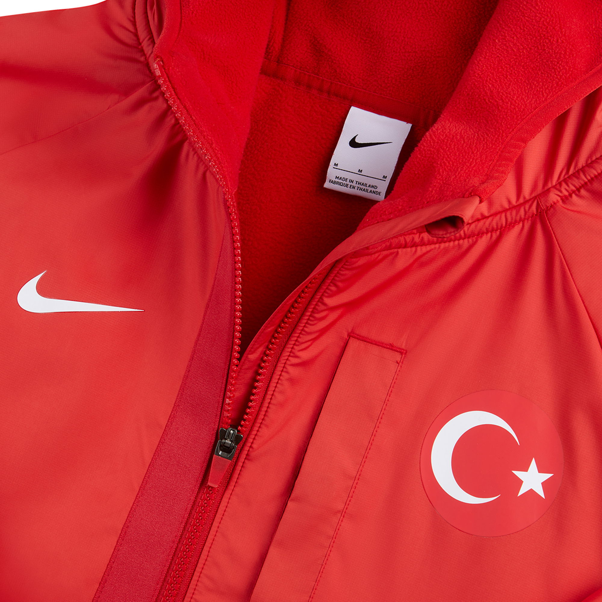 Nike Türkiye 2024-2025 Woven Fabric Fleece Lined Full-Zip Hoodie Erkek Sweatshirt
