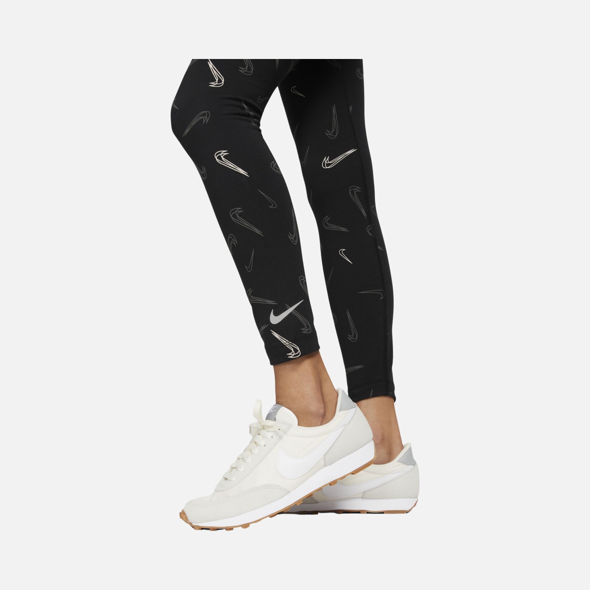 Nike Sportswear Swoosh Printed High-Waisted Dance Kadın Tayt