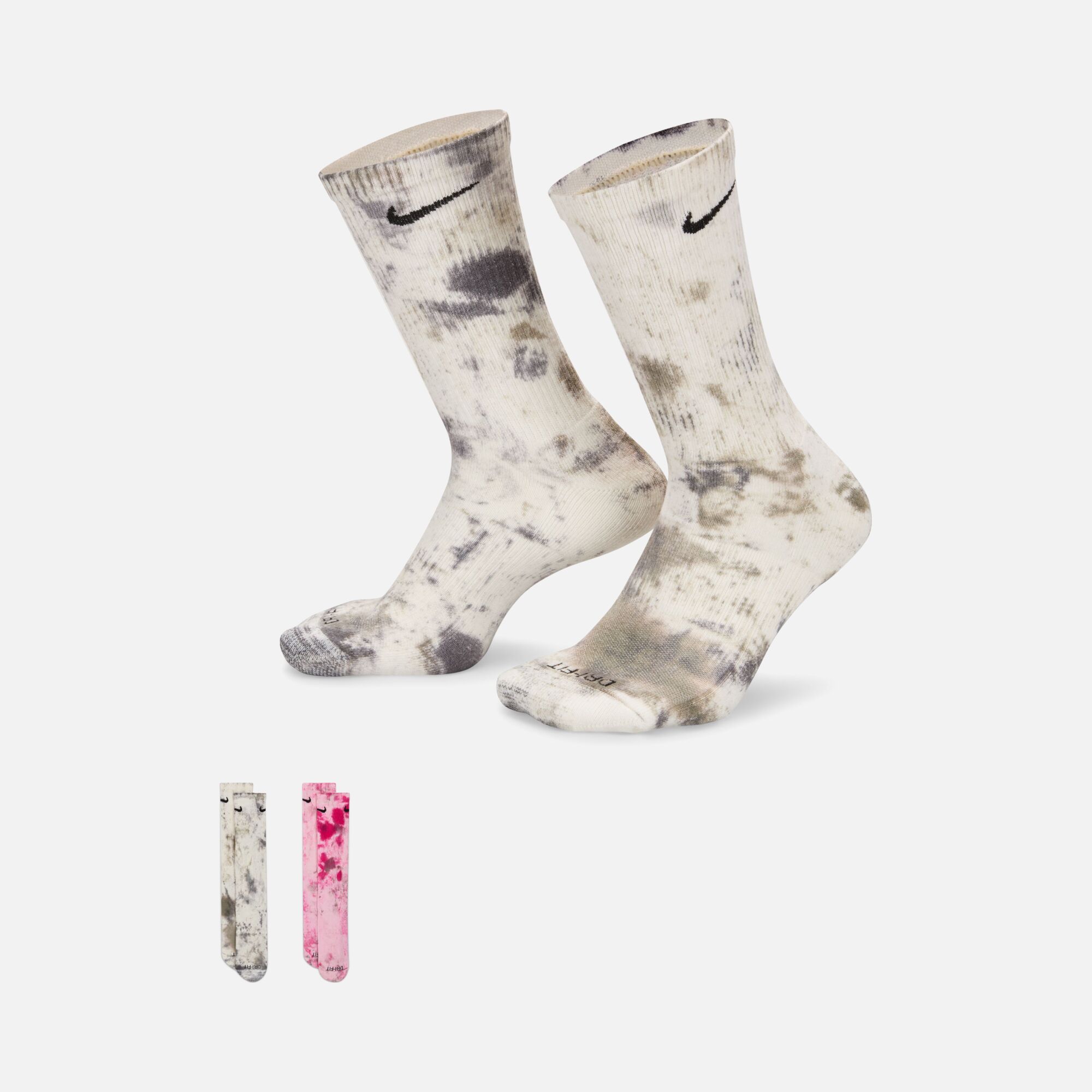 Nike Everyday Plus Cushioned Crew ''Batik Dyed'' (2 Pairs) Unisex Çorap