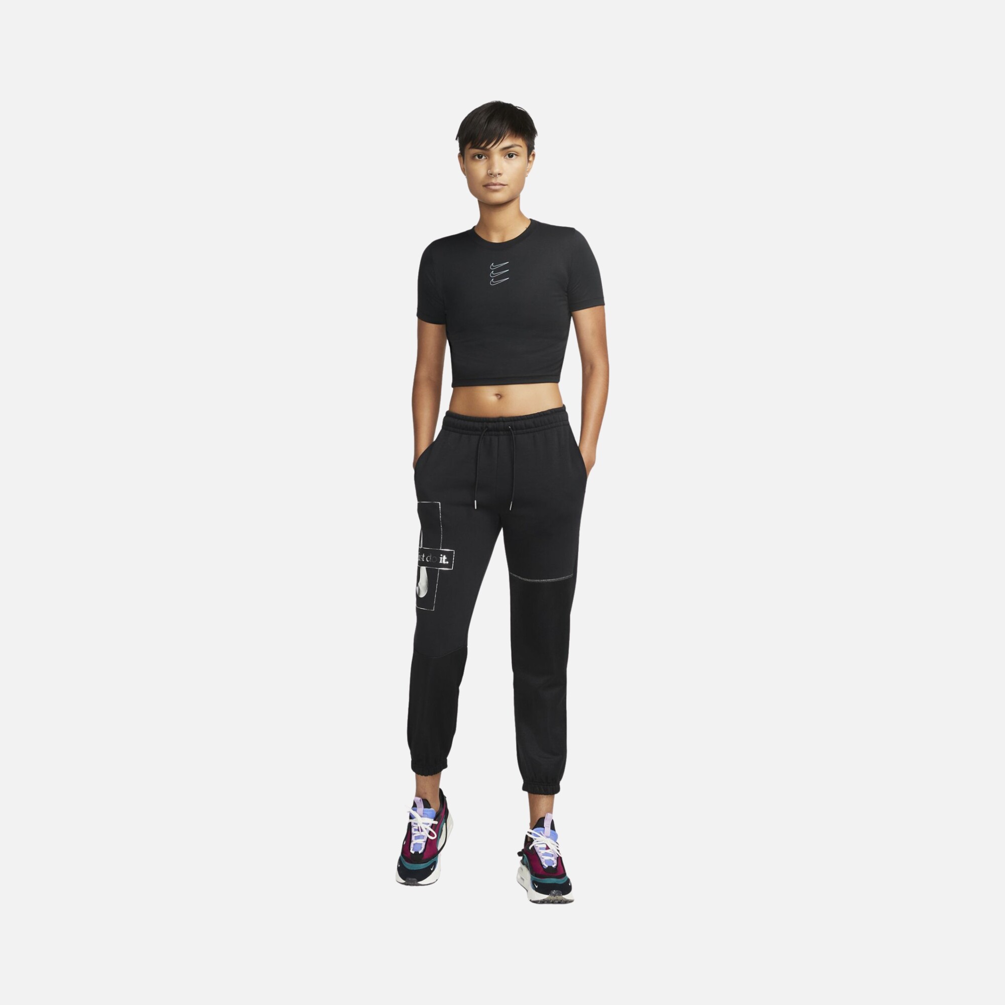Nike Sportswear Opal Shine Crop Short-Sleeve Kadın Tişört
