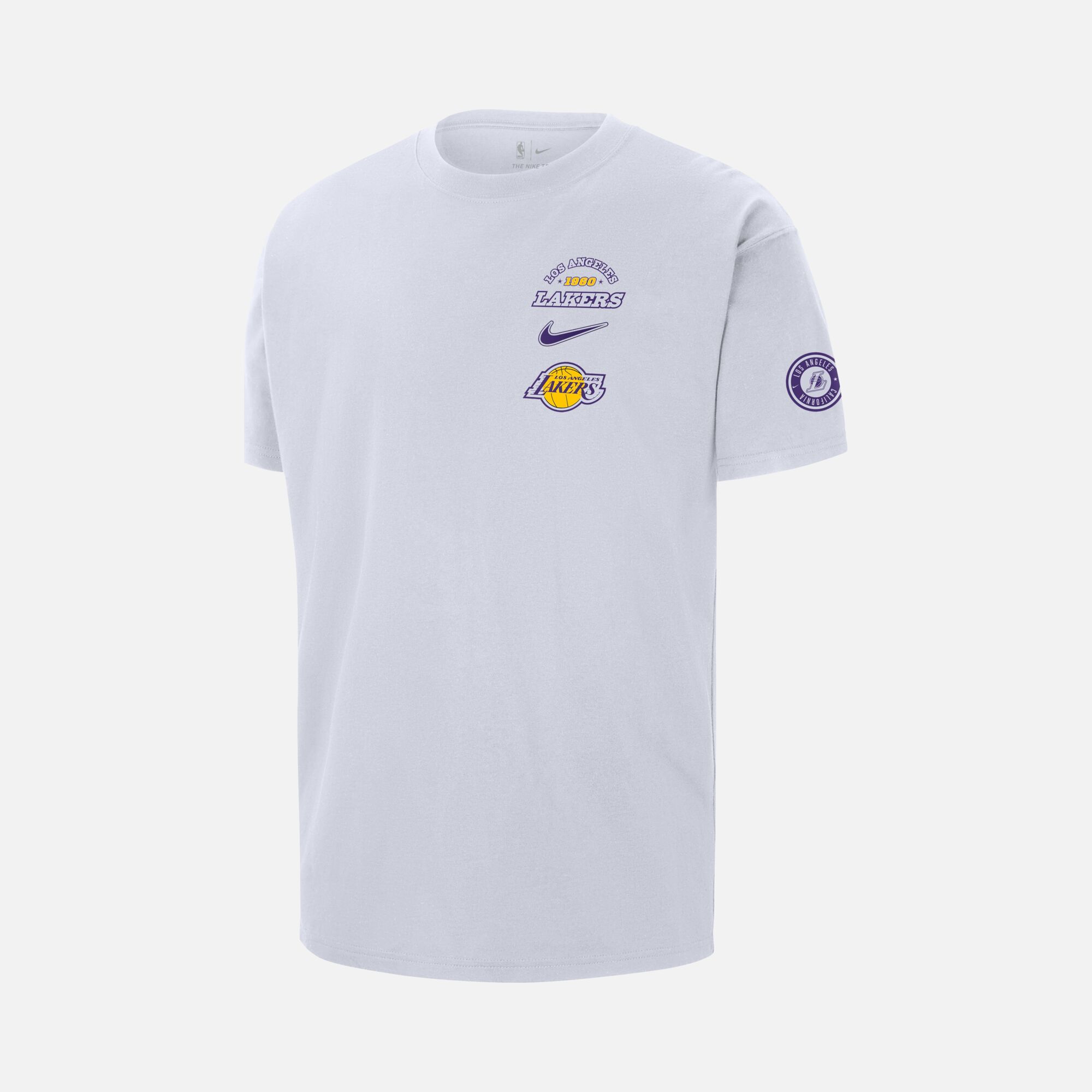 Nike Los Angeles Lakers Courtside NBA Short-Sleeve Erkek Tişört