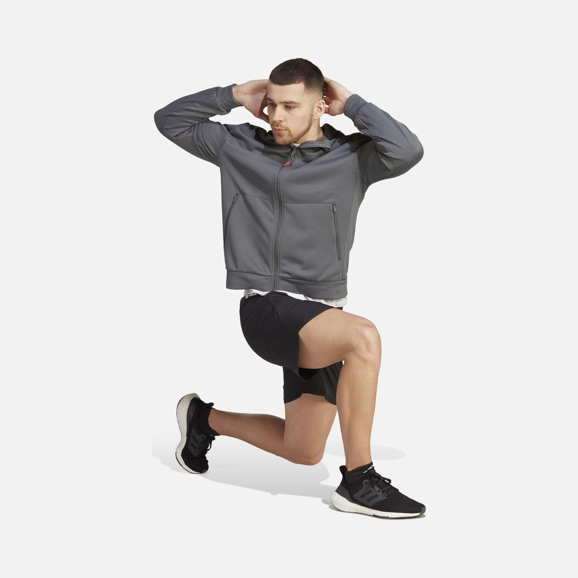 adidas Train Essentials Seasonal Training Full-Zip Hoodie Erkek Sweatshirt