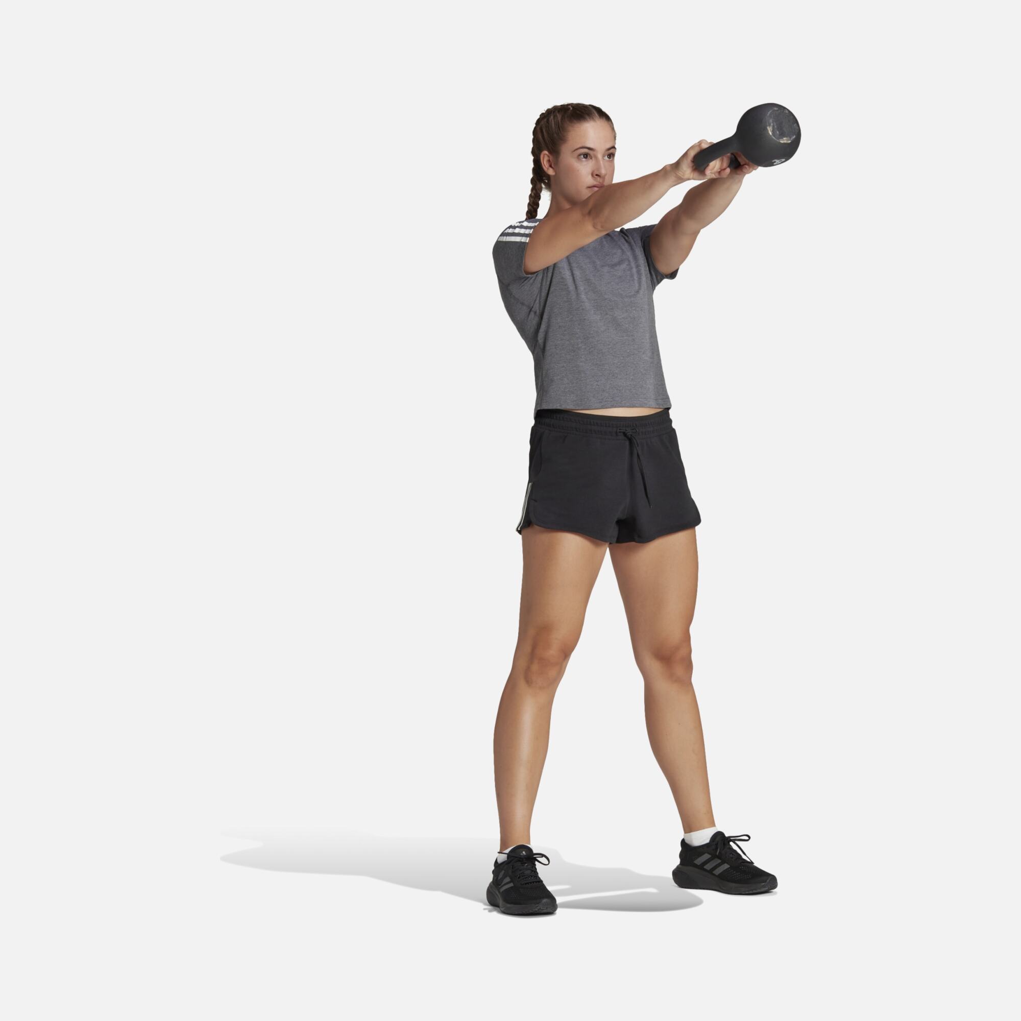 adidas Essentials Train Cotton 3-Stripes Pacer Kadın Şort