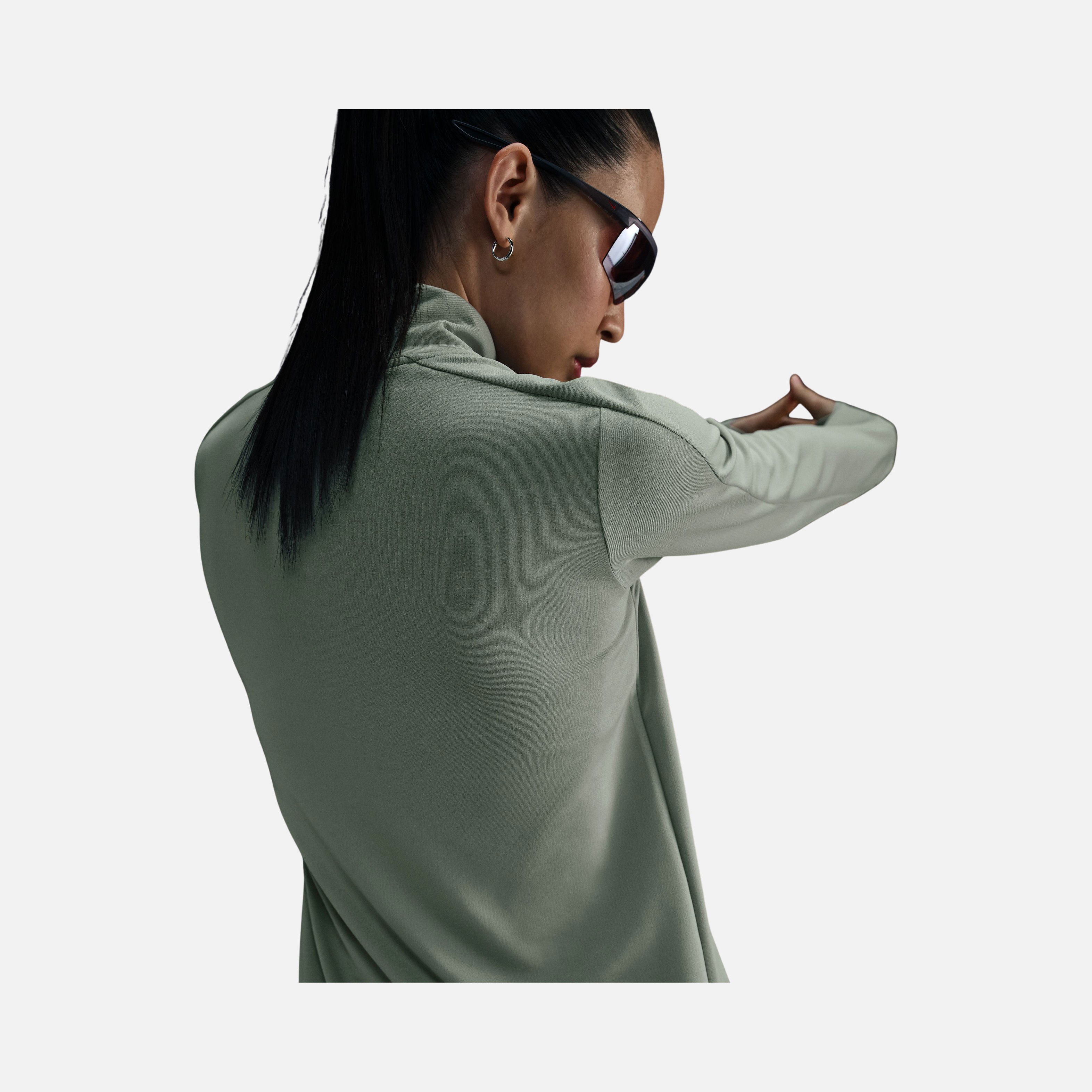 Nike Swoosh Dri-Fit  1/4-Zip Running Mid Layer Long-Sleeve Kadın Tişört