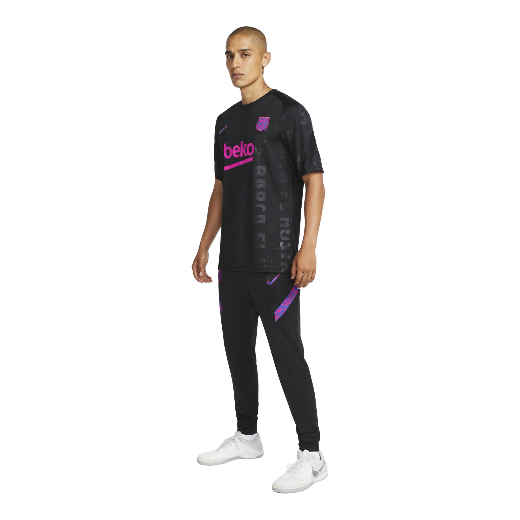 Nike FC Barcelona Pre-Match Football Short-Sleeve Erkek Tişört