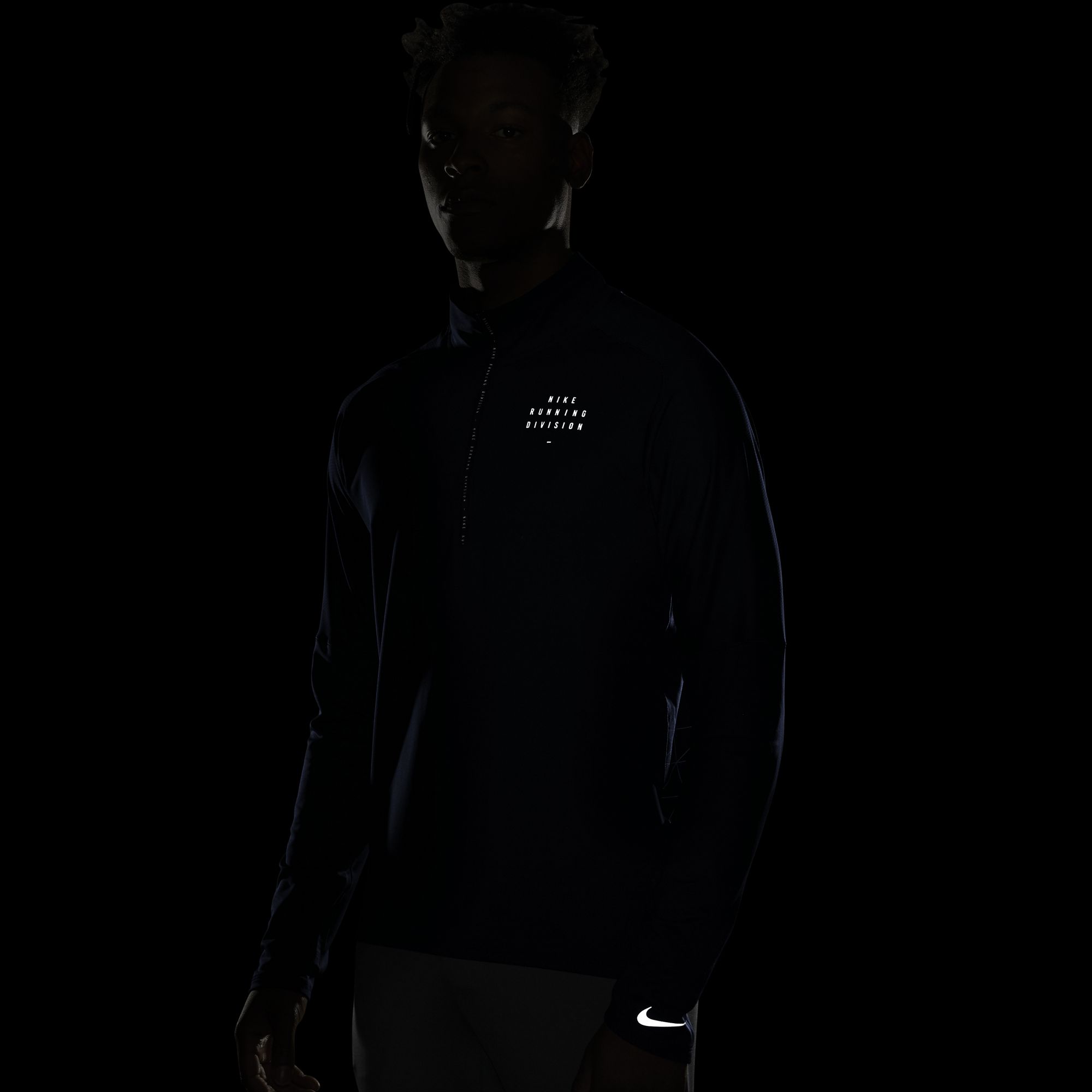 Nike Run Division 1/2-Zip Long-Sleeve Running Top Erkek Tişört