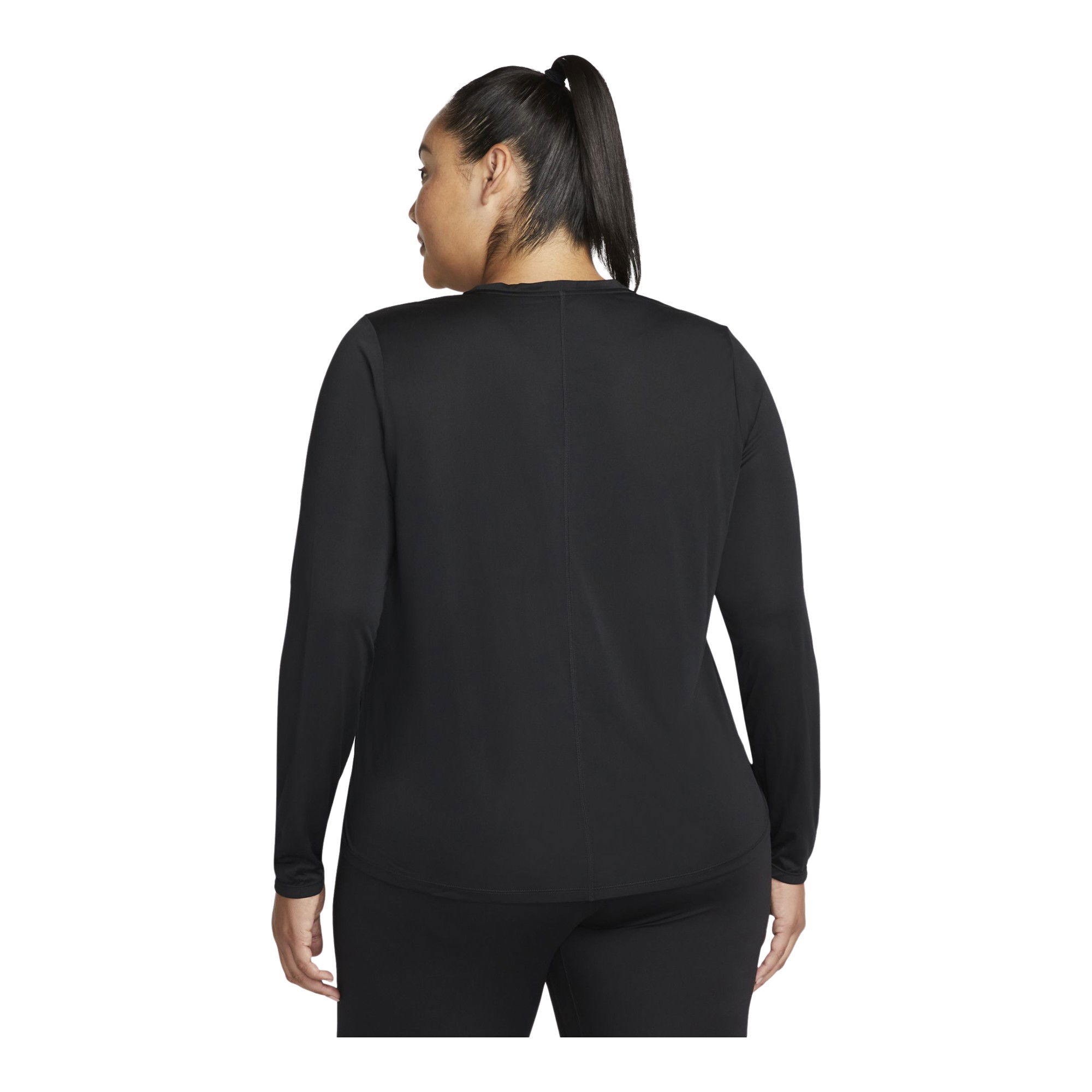 Nike Dri-Fit One Standard Fit Long-Sleeve (Plus-Size) Kadın Tişört