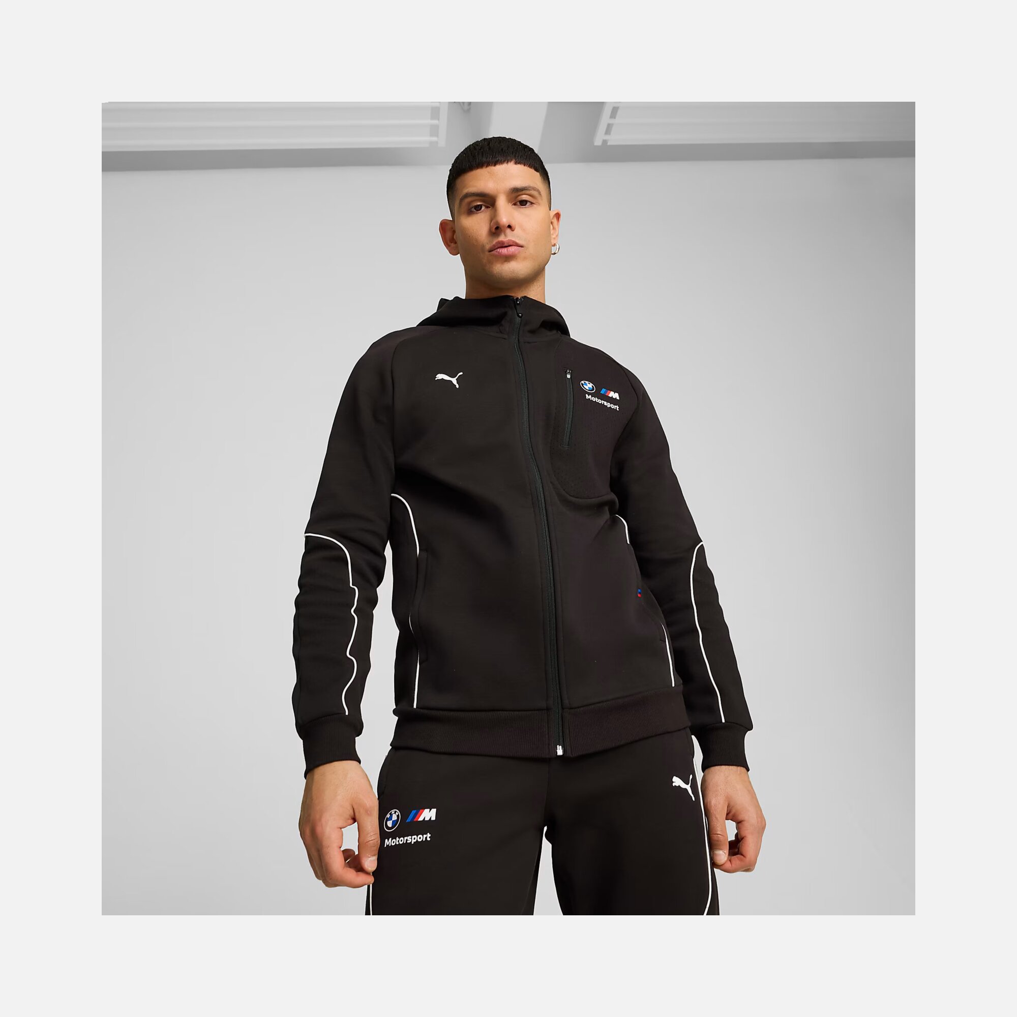 Puma Sportswear BMW M Motorsport FW24 Full-Zip Hoodie Erkek Sweatshirt