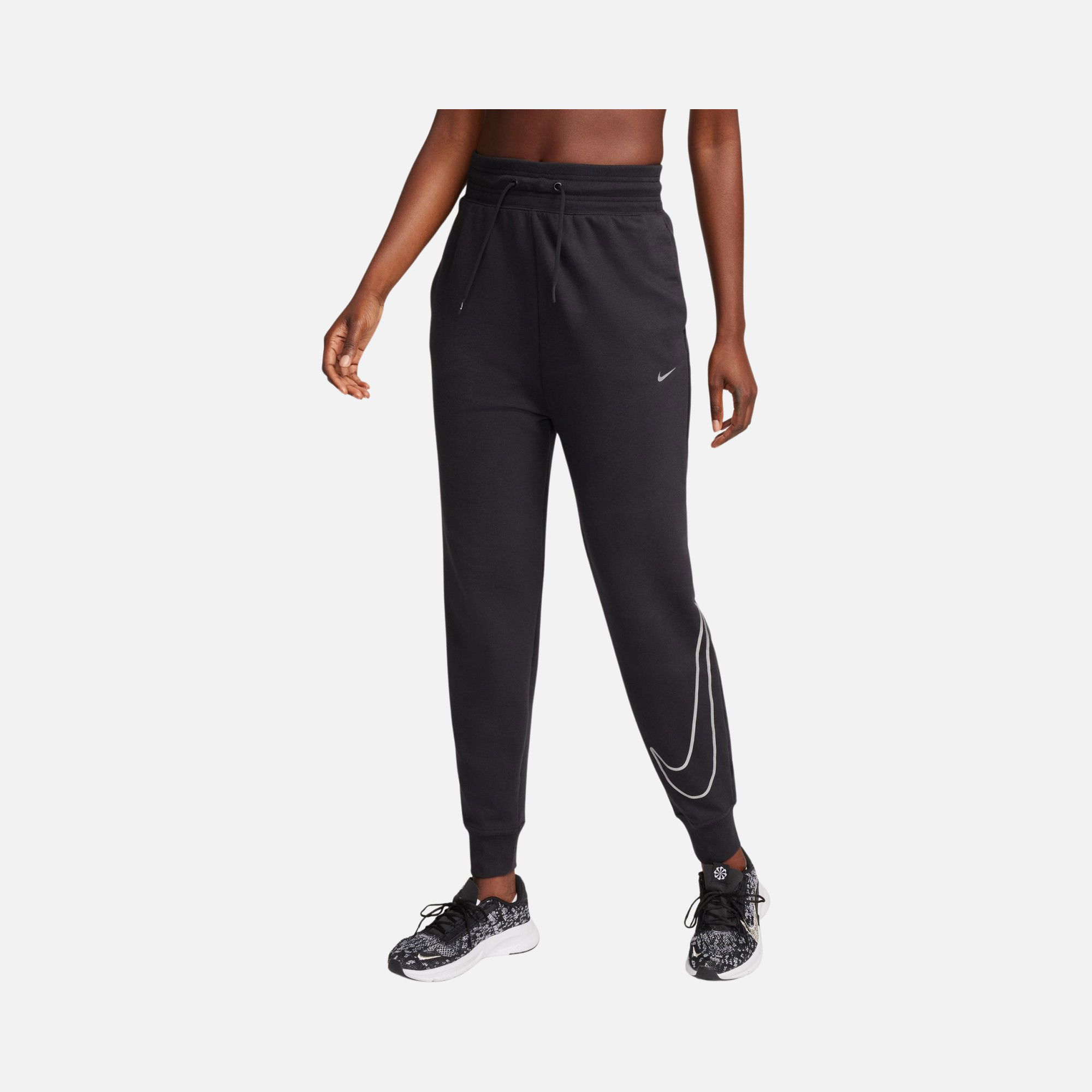 Nike Dri-Fit One High-Waisted 7/8 French Terry Training Kadın Eşofman Altı