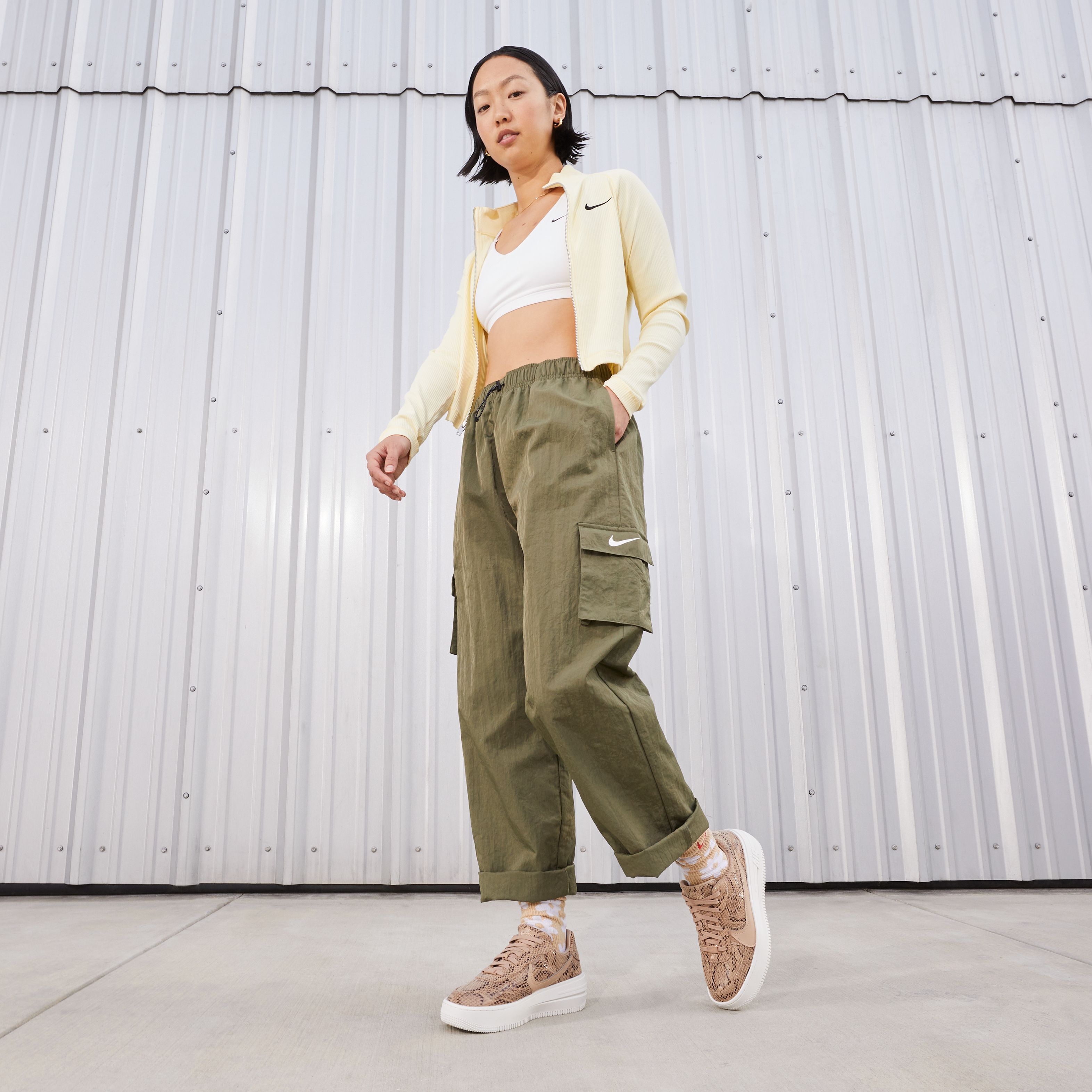 Nike Air Force 1 PLT.AF.ORM ''Snakeskin Print'' Kadın Spor Ayakkabı