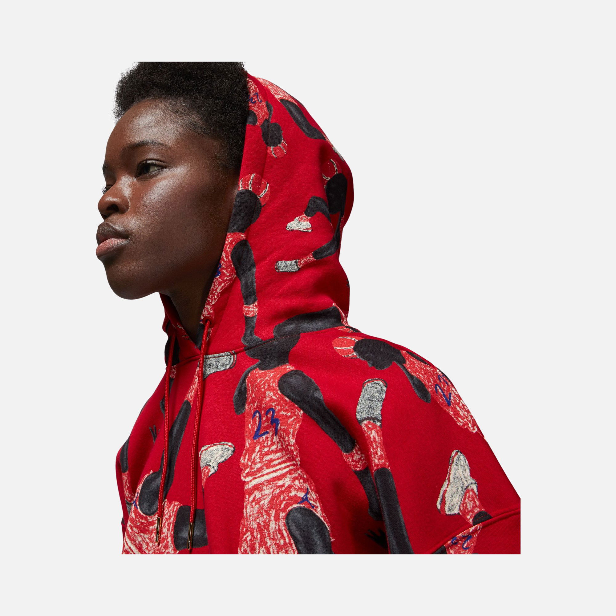 Nike Jordan Brooklyn Fleece Printed Pullover Hoodie Kadın Sweatshirt