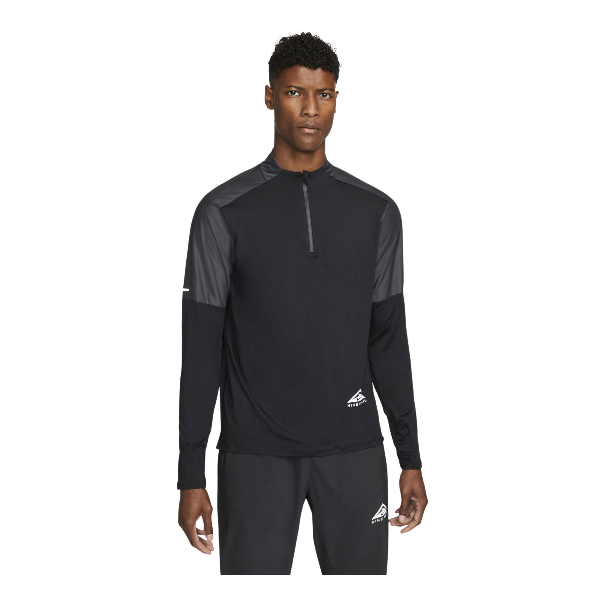 Nike Dri-Fit Trail Running 1/2-Zip Long-Sleeve Erkek Tişört