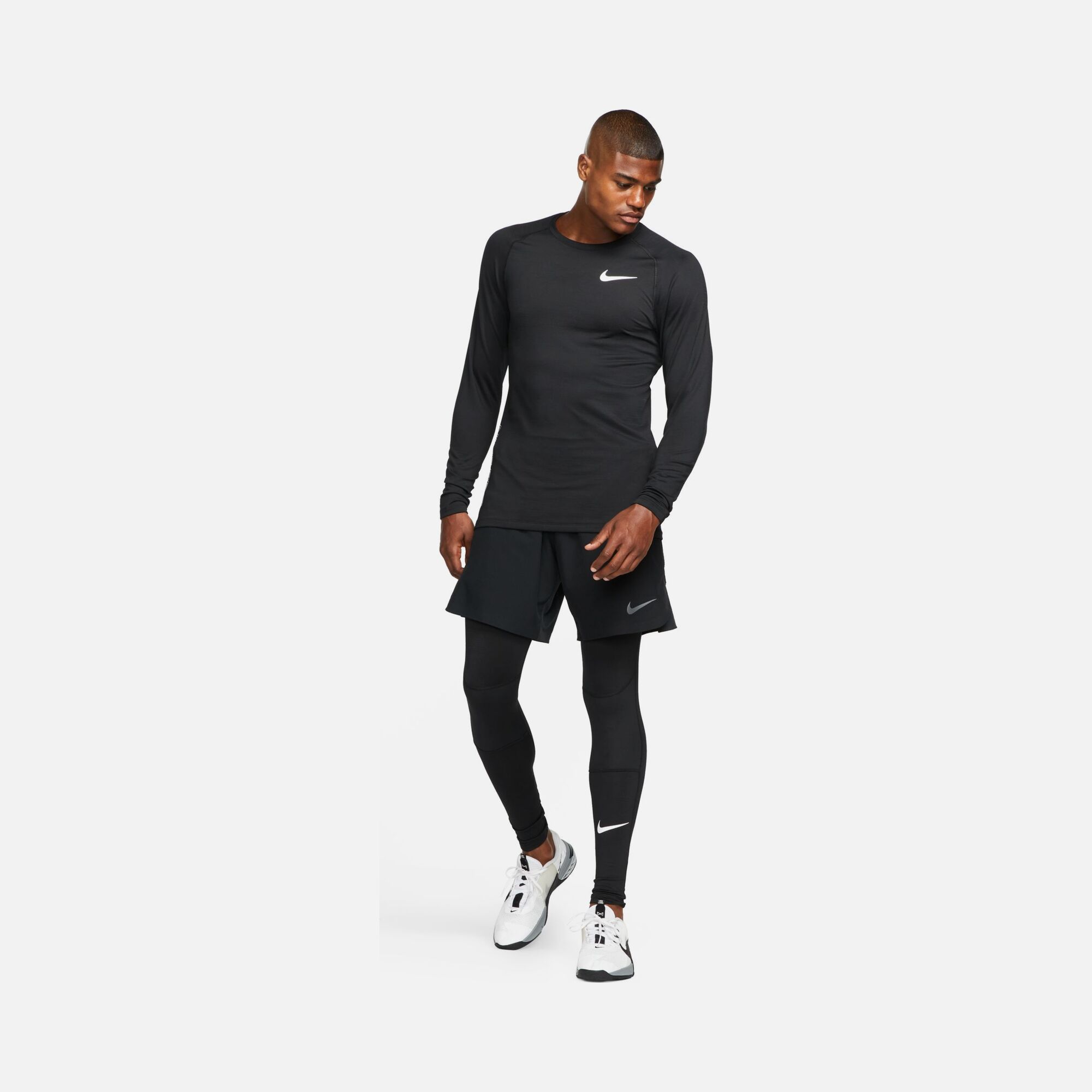 Nike Pro Warm Athletic Training Long-Sleeve Erkek Tişört
