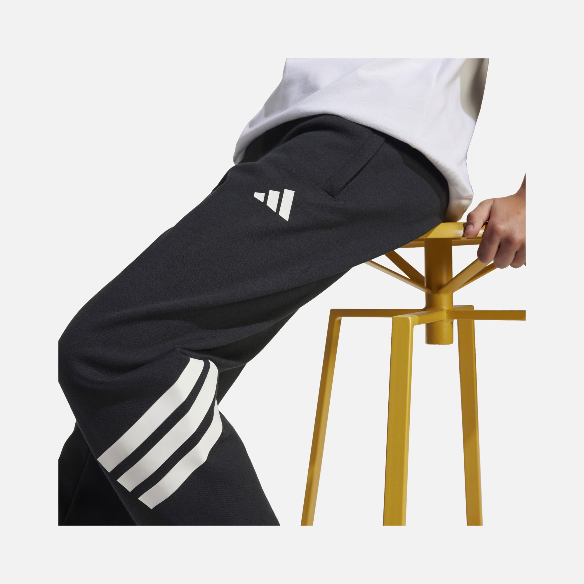 adidas Future Icons 3-Stripes Ankle-Length Regular-Fit Versatile Çocuk Eşofman Altı