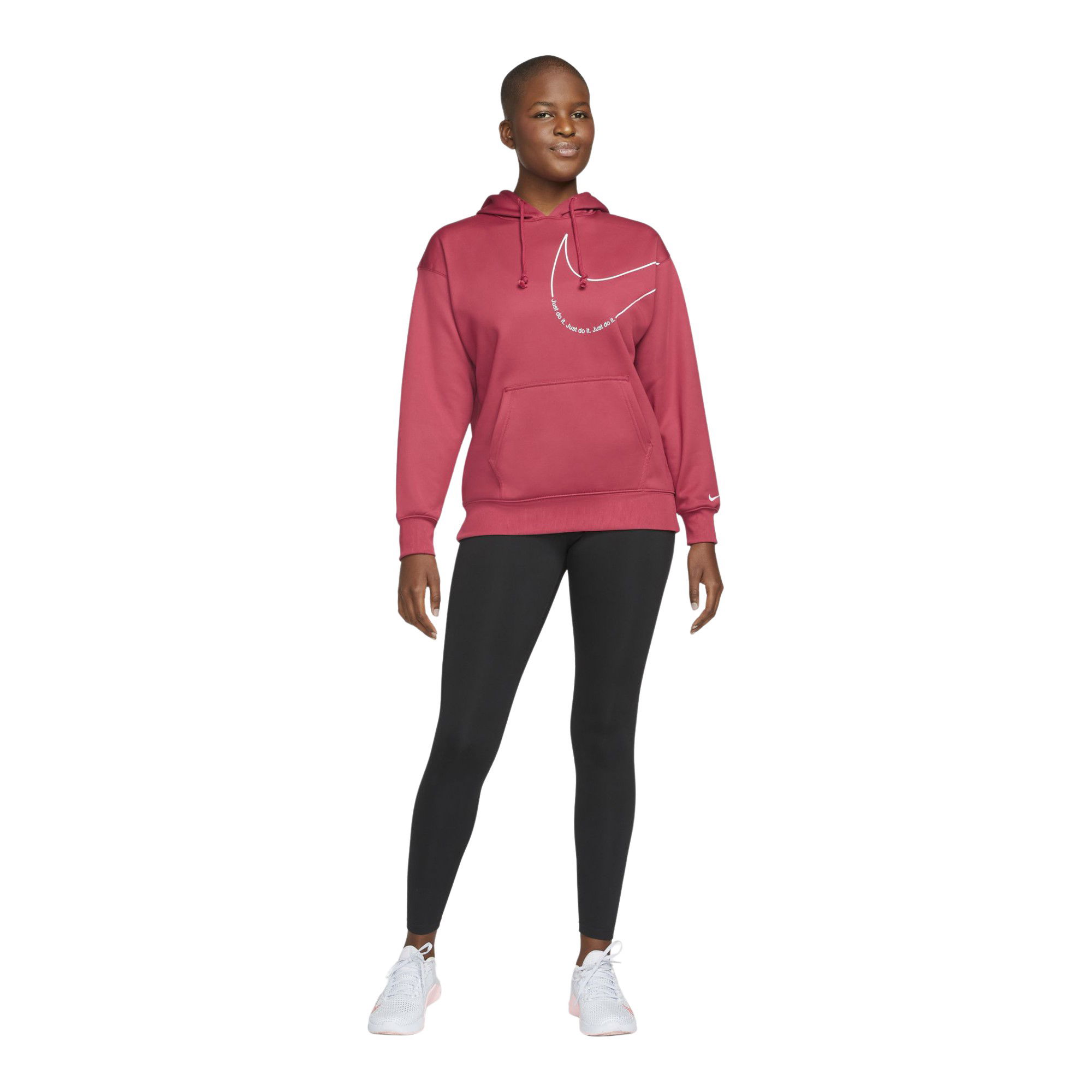 Nike Therma-Fit Fleece Pullover Graphic Training Hoodie Kadın Sweatshirt