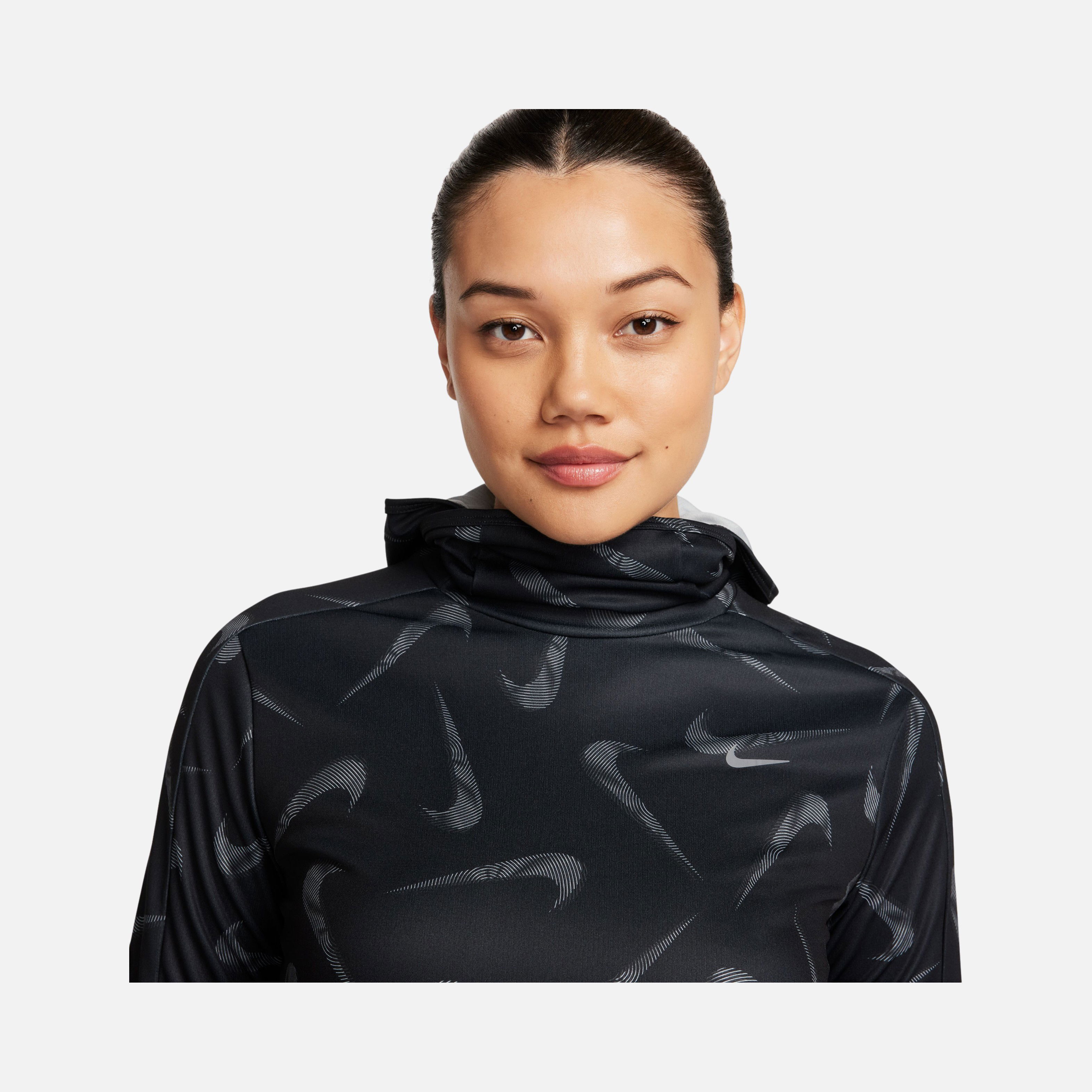 Nike Dri-Fit Swoosh Printed Pacer Running Hoodie Kadın Sweatshirt