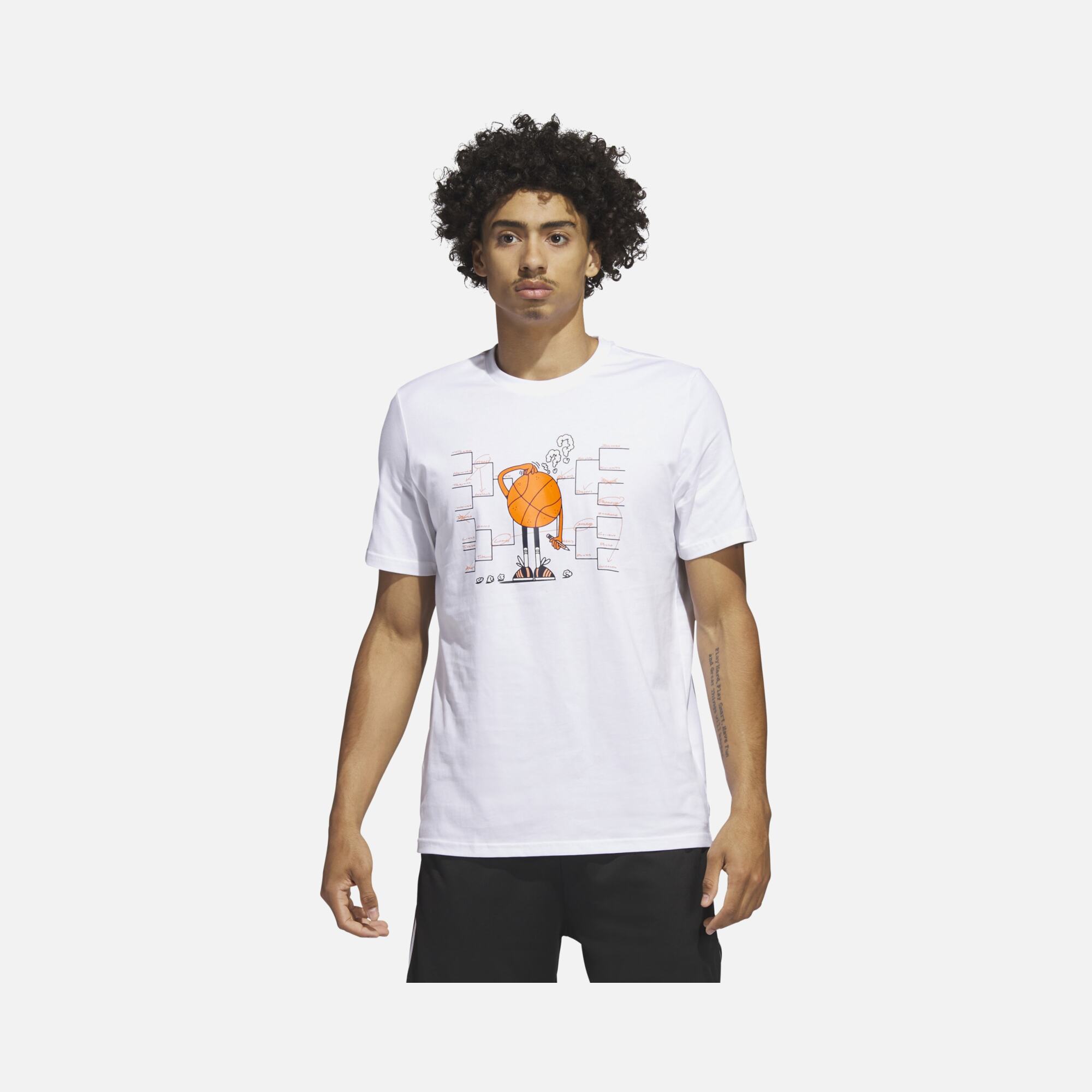 adidas Lil'Stripe Basketball Graphic Short-Sleeve Erkek Tişört