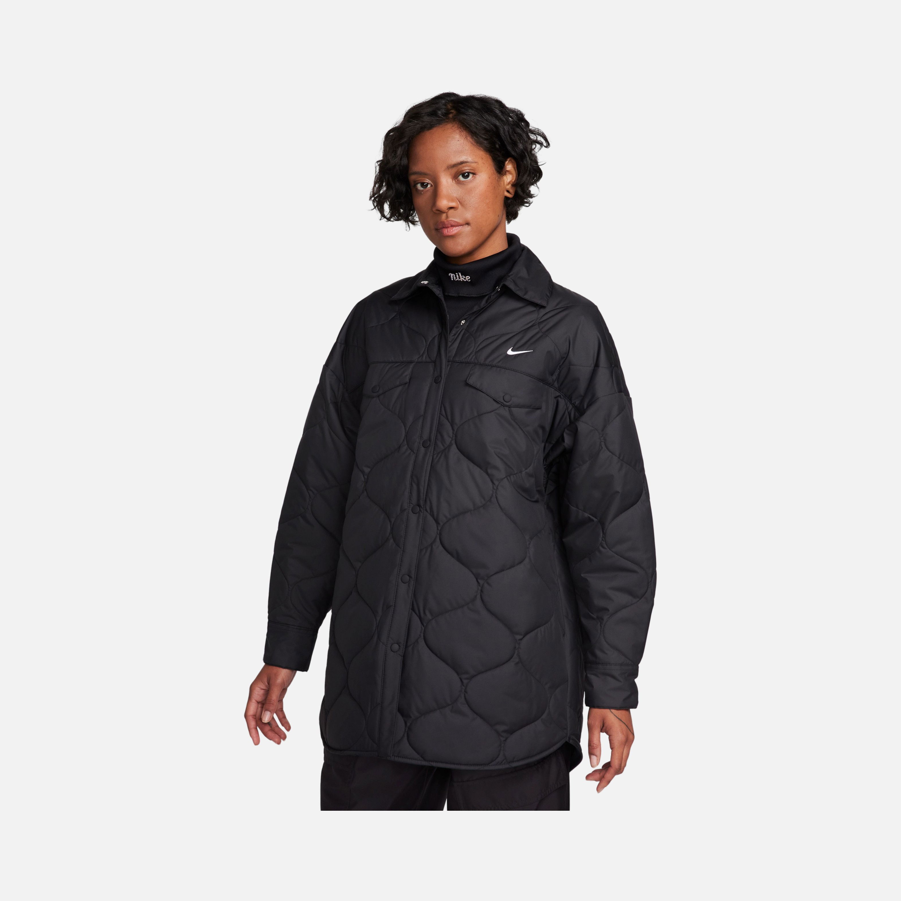 Nike Sportswear Essential Quilted Trench Full-Snap Kadın Ceket