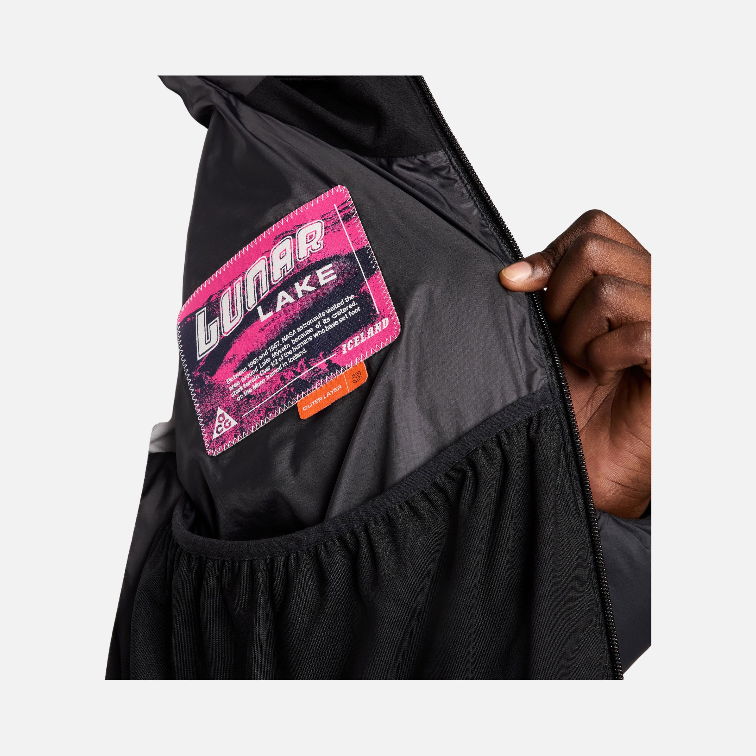 Nike Sportswear ACG "Lunar Lake" PrimaLoft® Therma-Fit ADV ''Can be packed in your bag'' Full-Zip Loose Hoode Erkek Mont