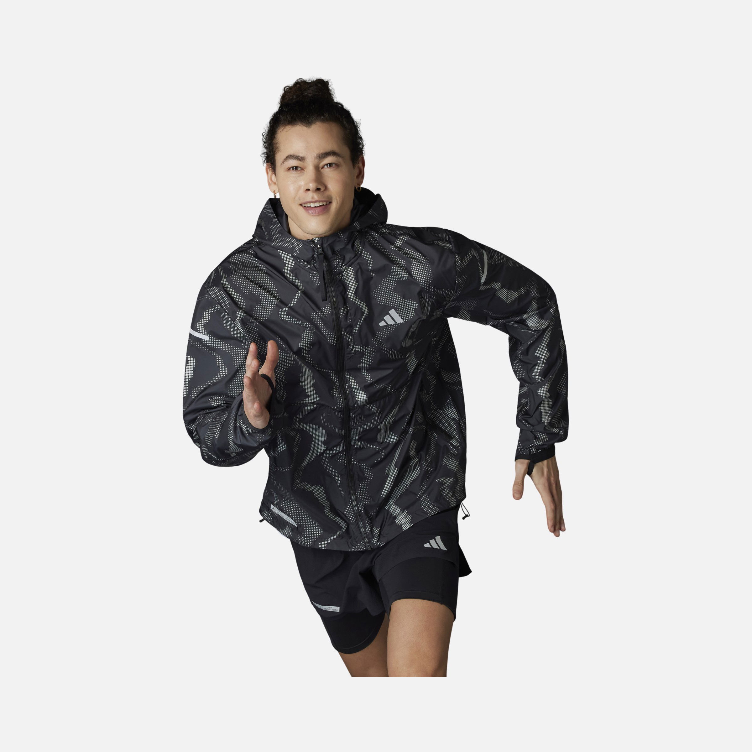 adidas Ultimate Premium WIND.RDY Running Full-Zip Hoodie Erkek Ceket