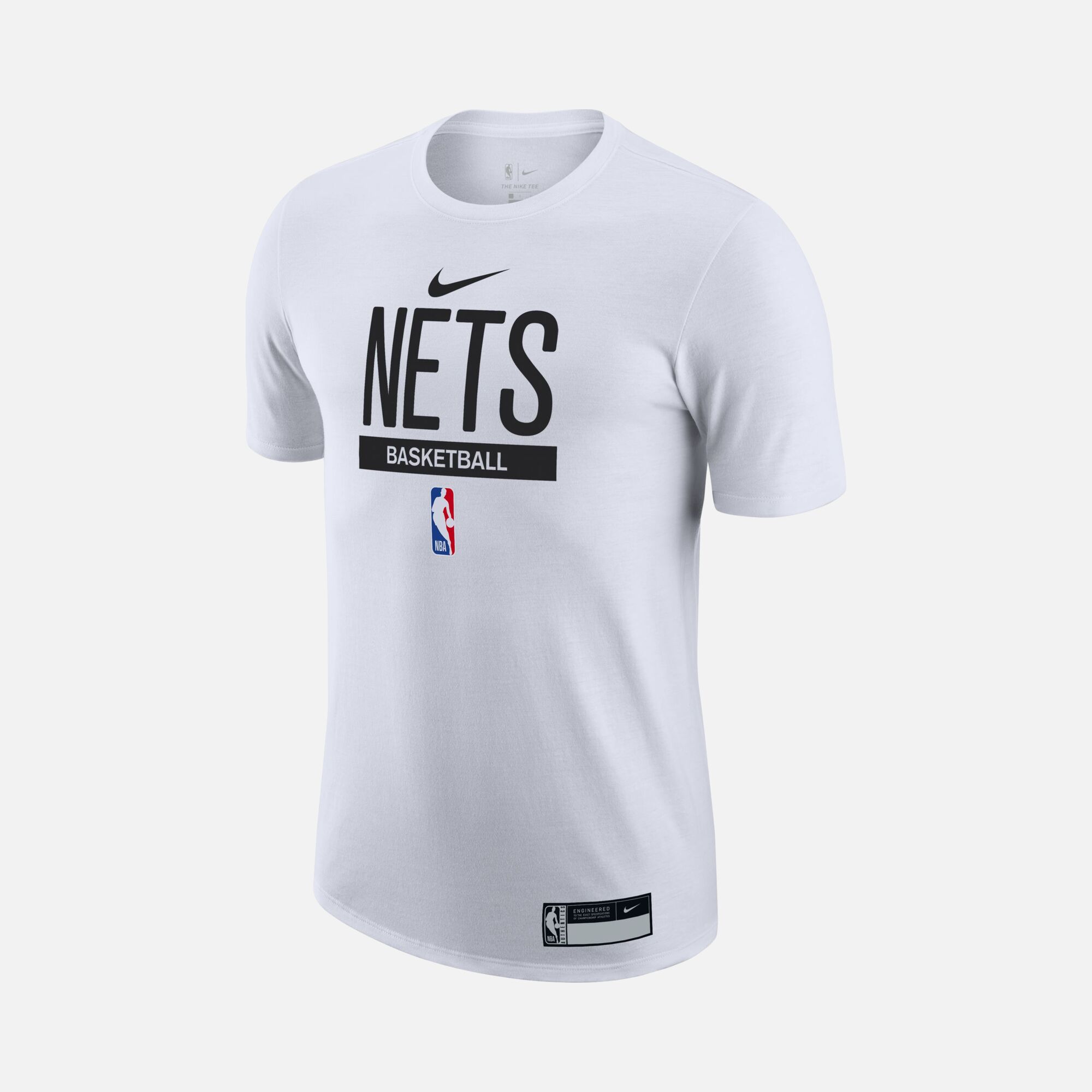 Nike Brooklyn Nets Dri-Fit NBA Practice Graphics Training Short-Sleeve Erkek Tişört