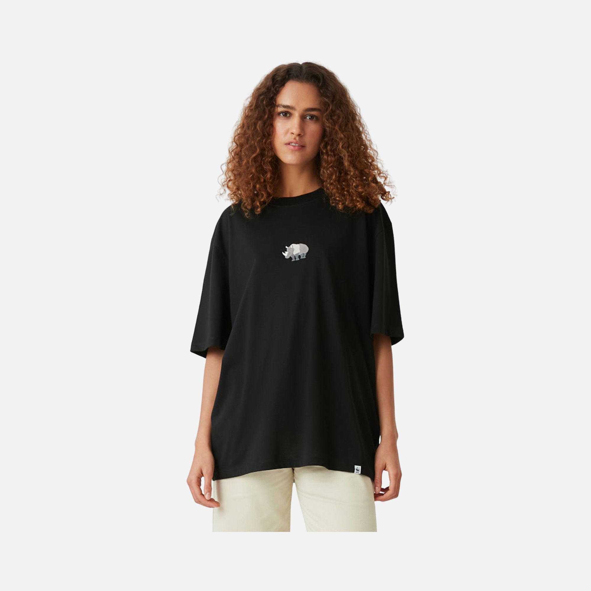 WWF Sportswear Gergedan Embroidered Oversize Short-Sleeve Unisex Tişört