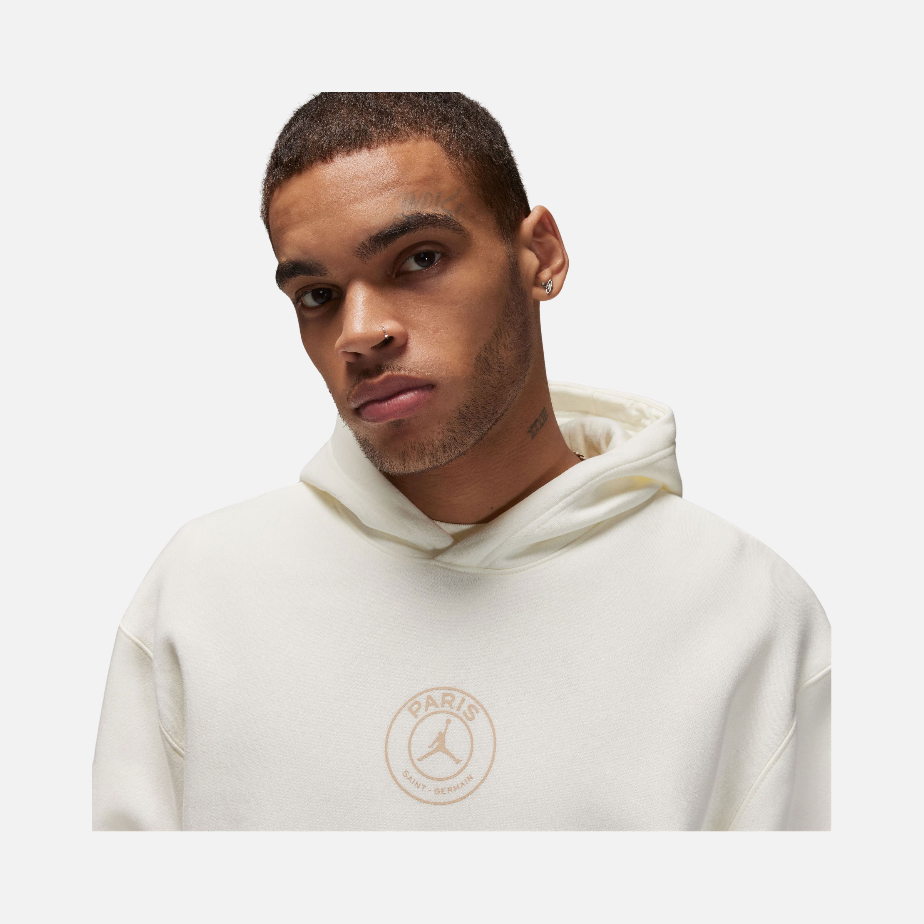 Nike Paris Saint-Germain Wordmark Heritage Fleece Pullover Hoodie Erkek Sweatshirt