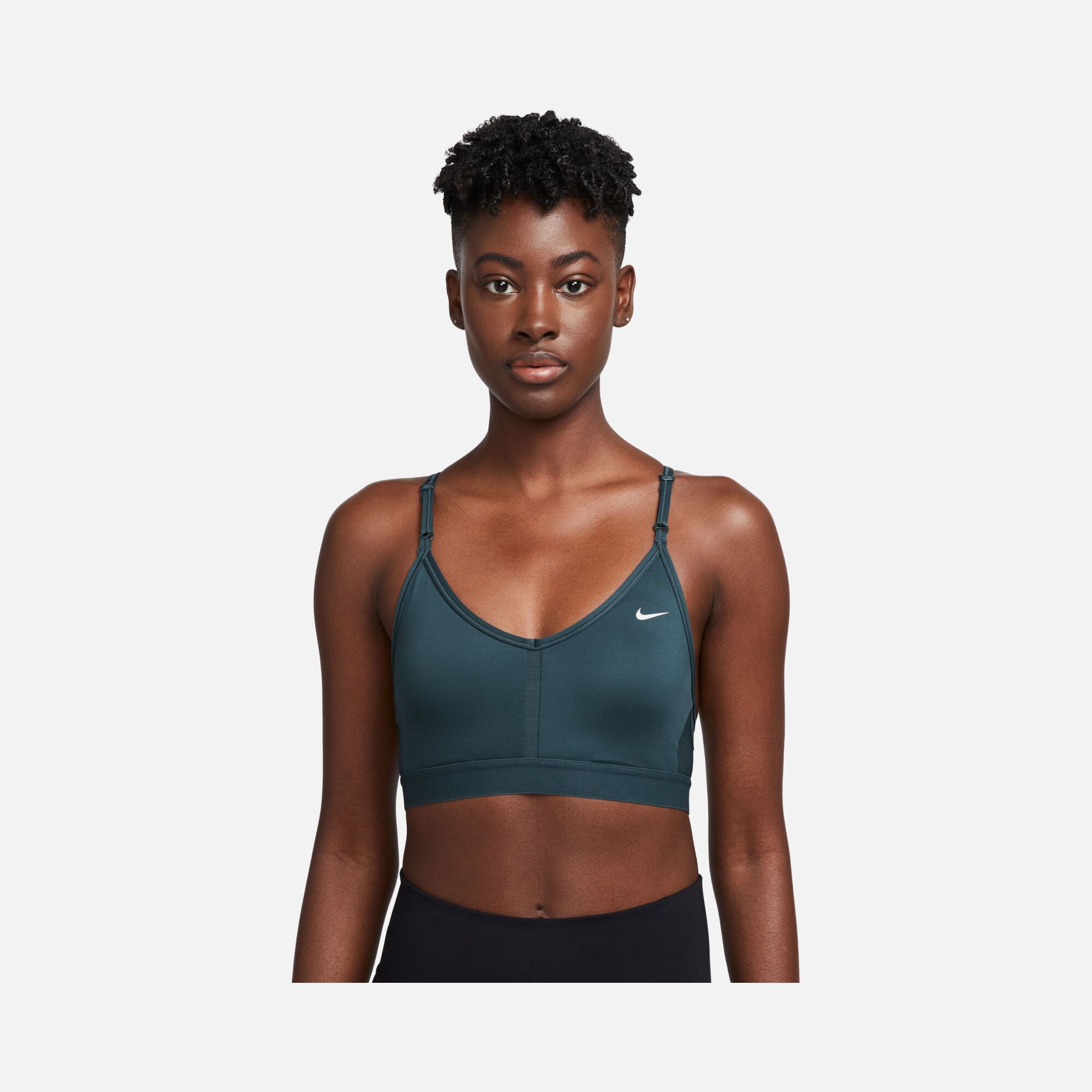 Nike Dri-Fit Indy V Neck Light-Support Sports Training Kadın Bra