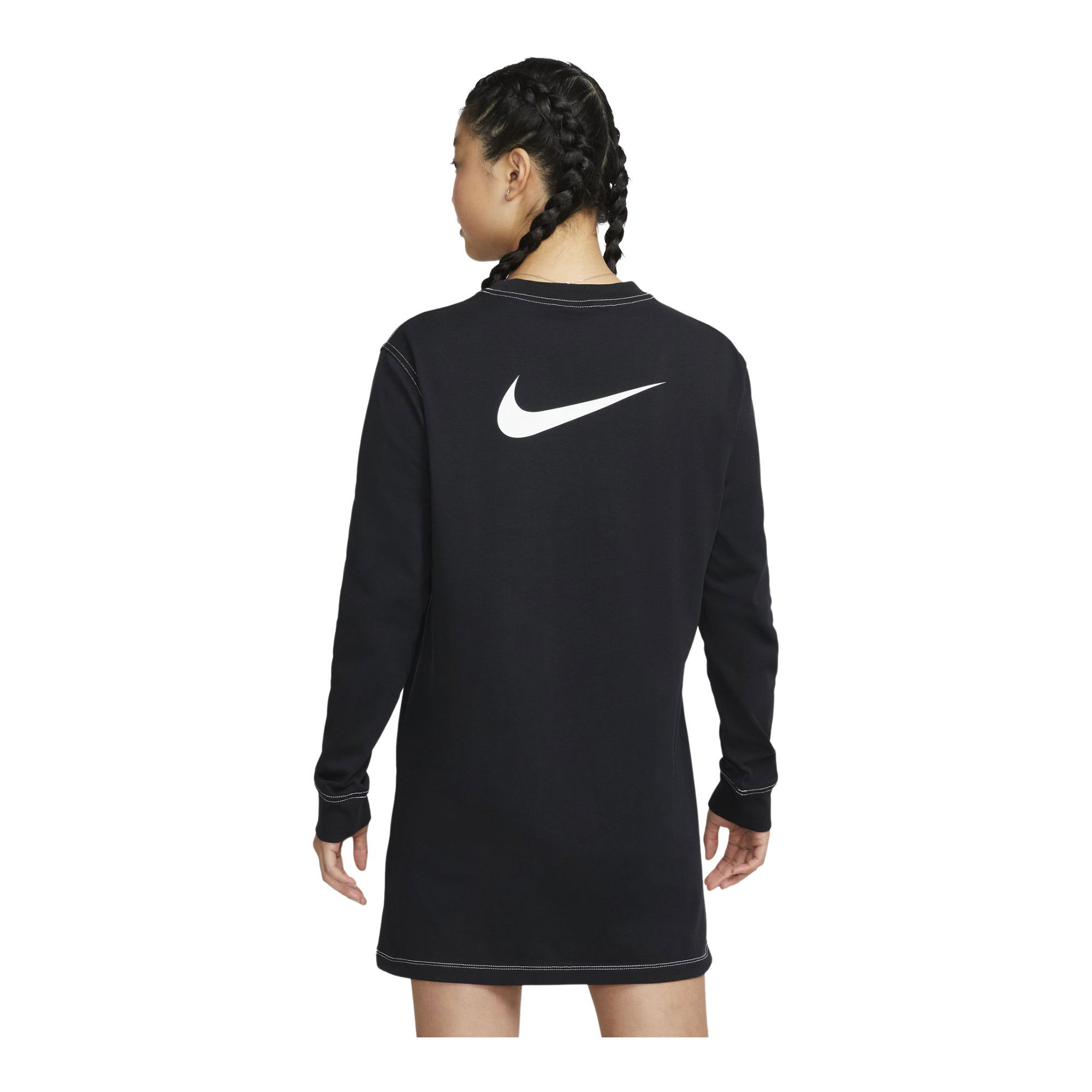 Nike Sportswear Swoosh Graphic Long-Sleeve Kadın Elbise