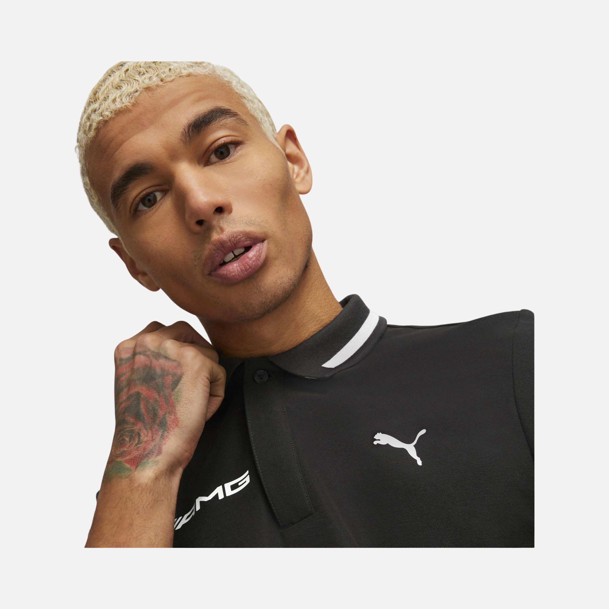 Puma Sportswear Mercedes AMG Polo Short-Sleeve Erkek Tişört