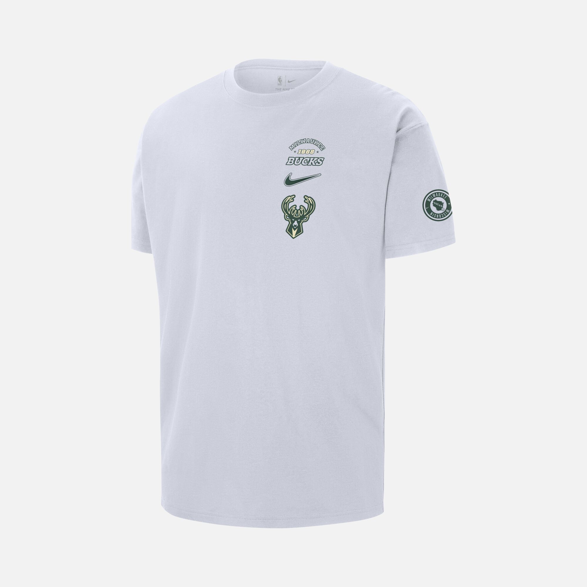 Nike Milwaukee Bucks Courtside NBA Short-Sleeve Erkek Tişört