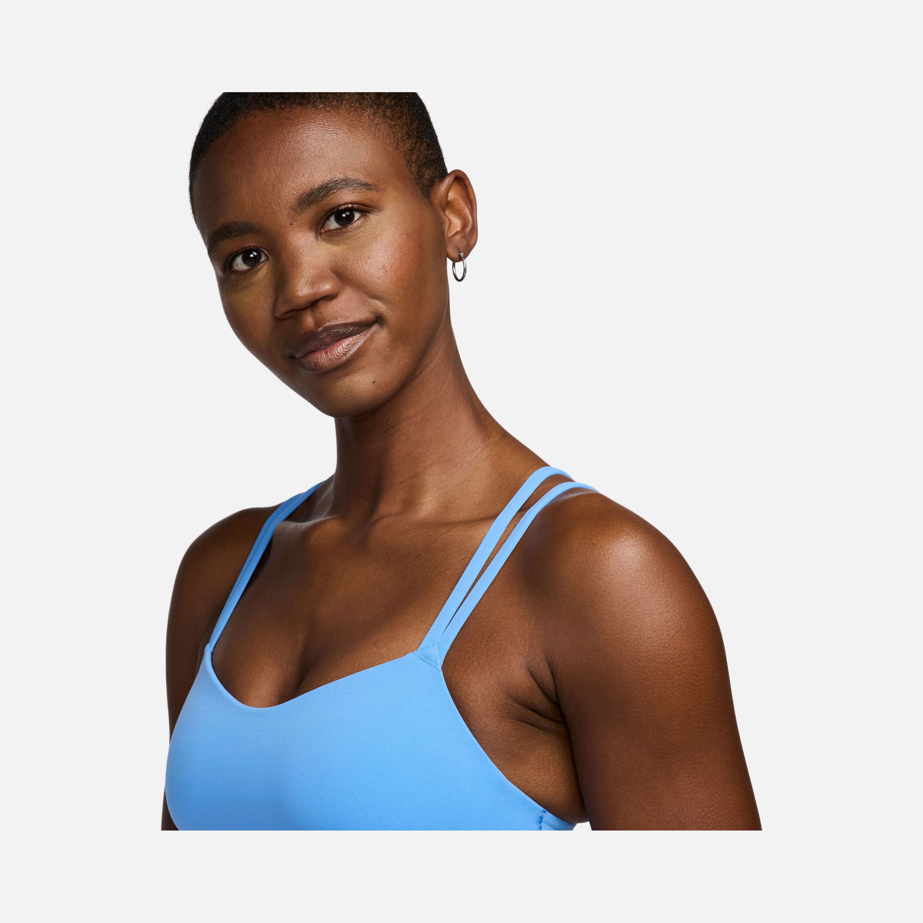 Nike Dri-Fit Alate Trace Light-Support Padded Strappy Training Kadın Bra