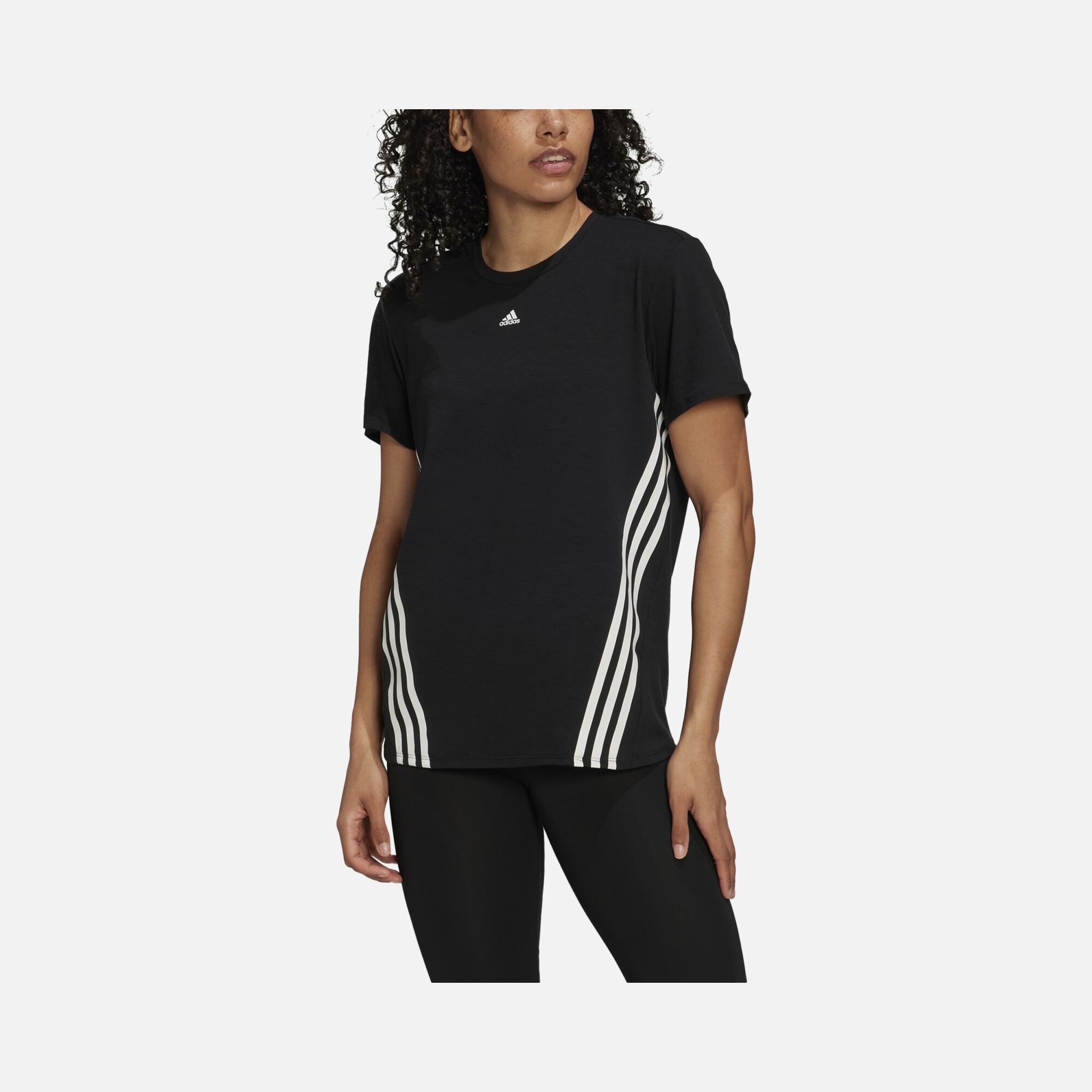 adidas AEROREADY Trainicons 3-Stripes Training Kadın Tişört