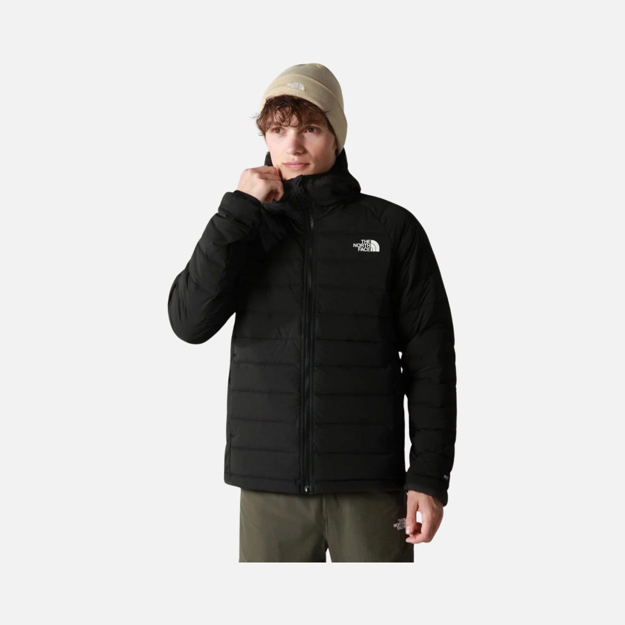 North Face Belleview Stretch Goose Down 600 Full-Zip Hoodie Erkek Mont