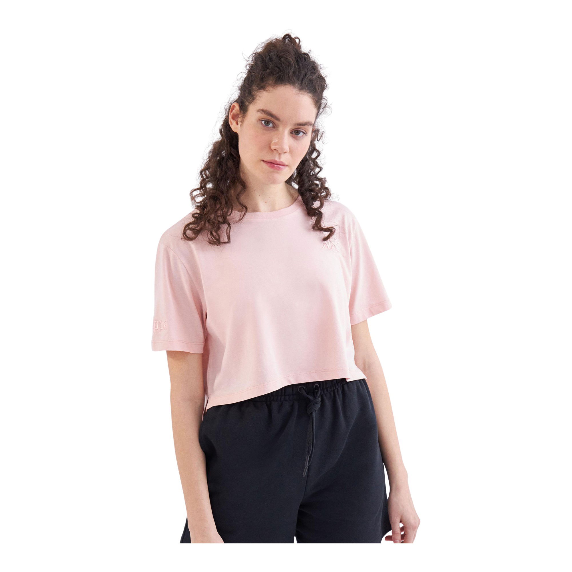 Kappa Authentic Ghigax Oversize Fit Cropped Short-Sleeve Kadın Tişört