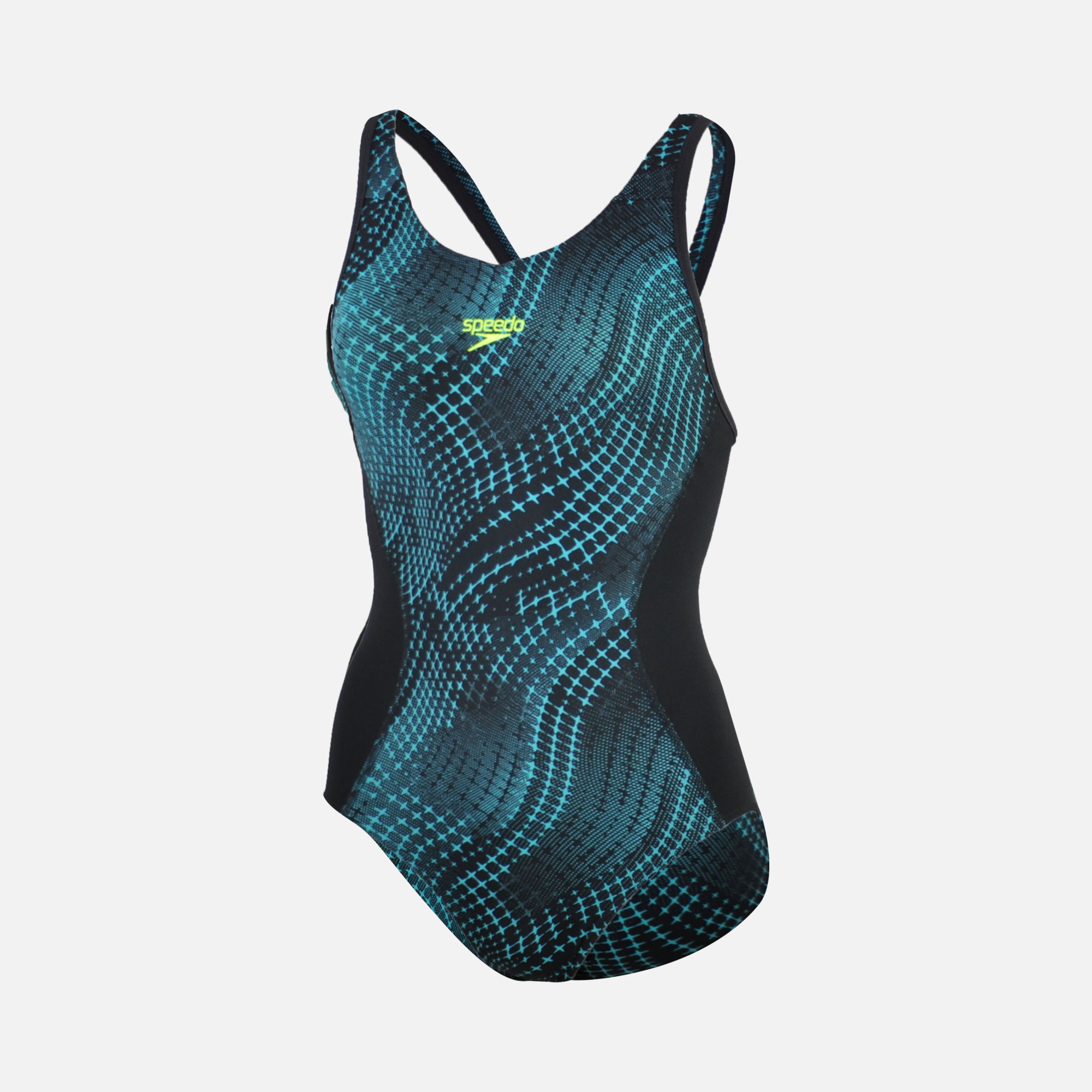 Speedo Fit Splice Allover Muscleback Kadın Mayo