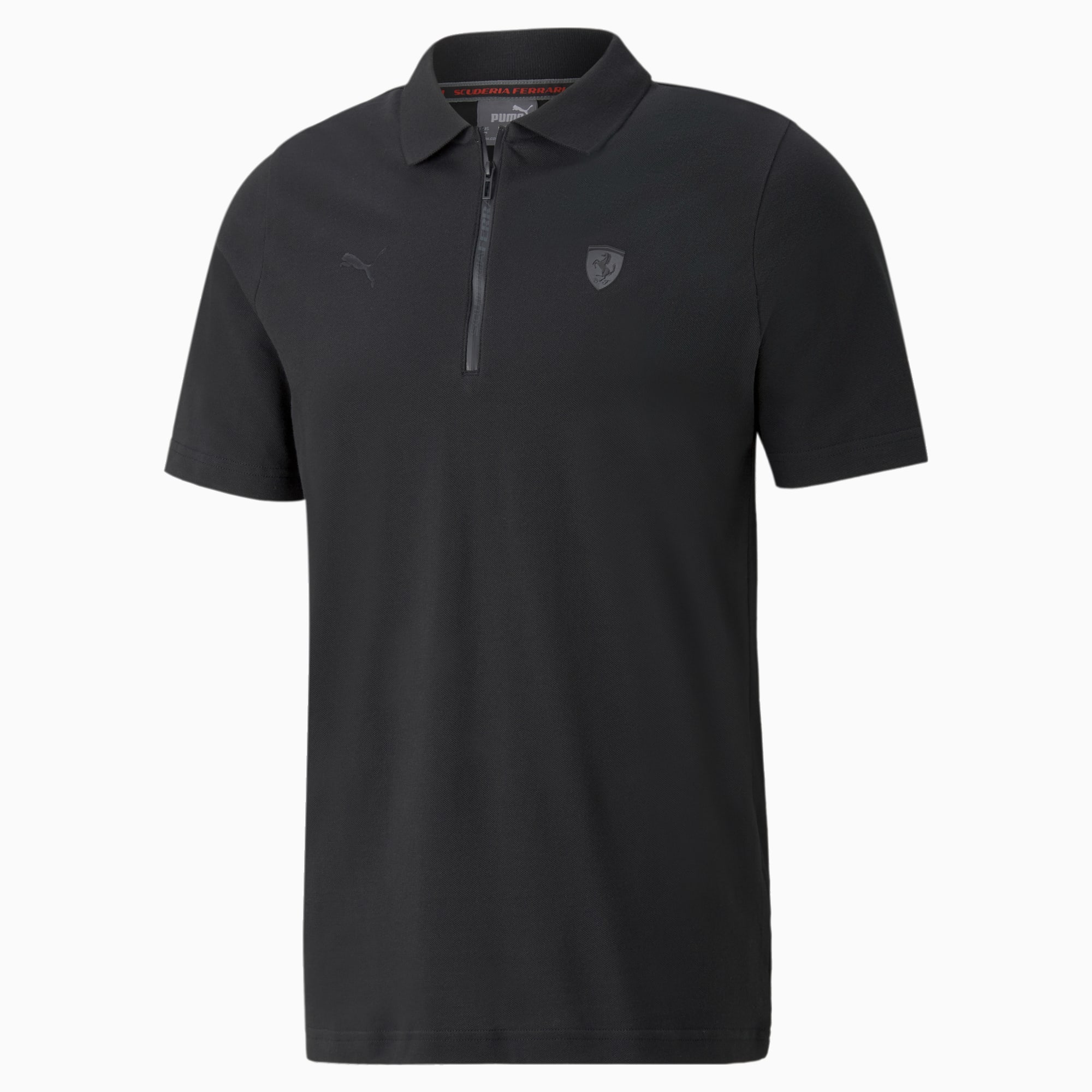 Puma Ferrari Style Short-Sleeve Half-Zip Polo Erkek Tişört