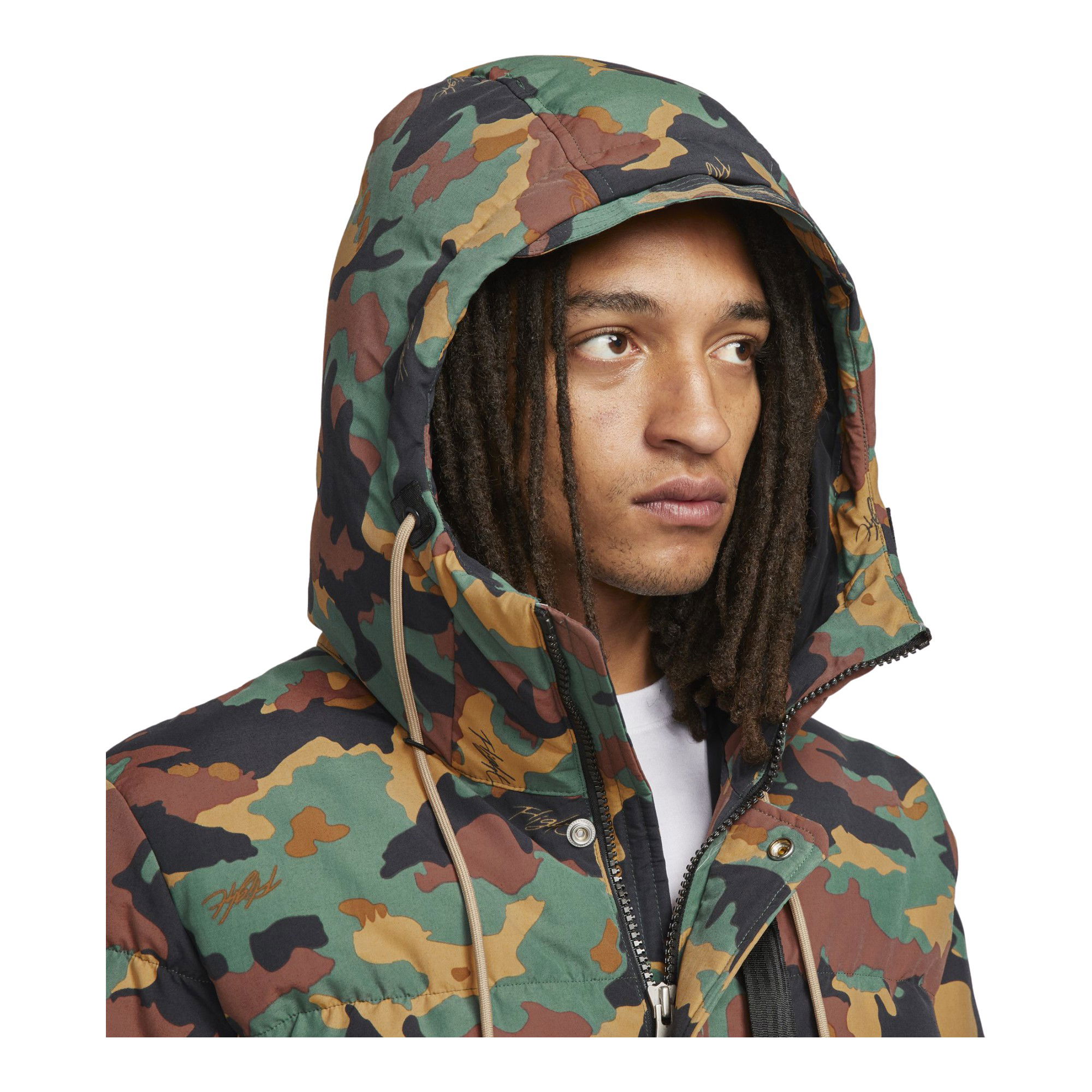 Nike Jordan Flight Heritage Woven All Over Print Full-Zip Hoodie Erkek Parka